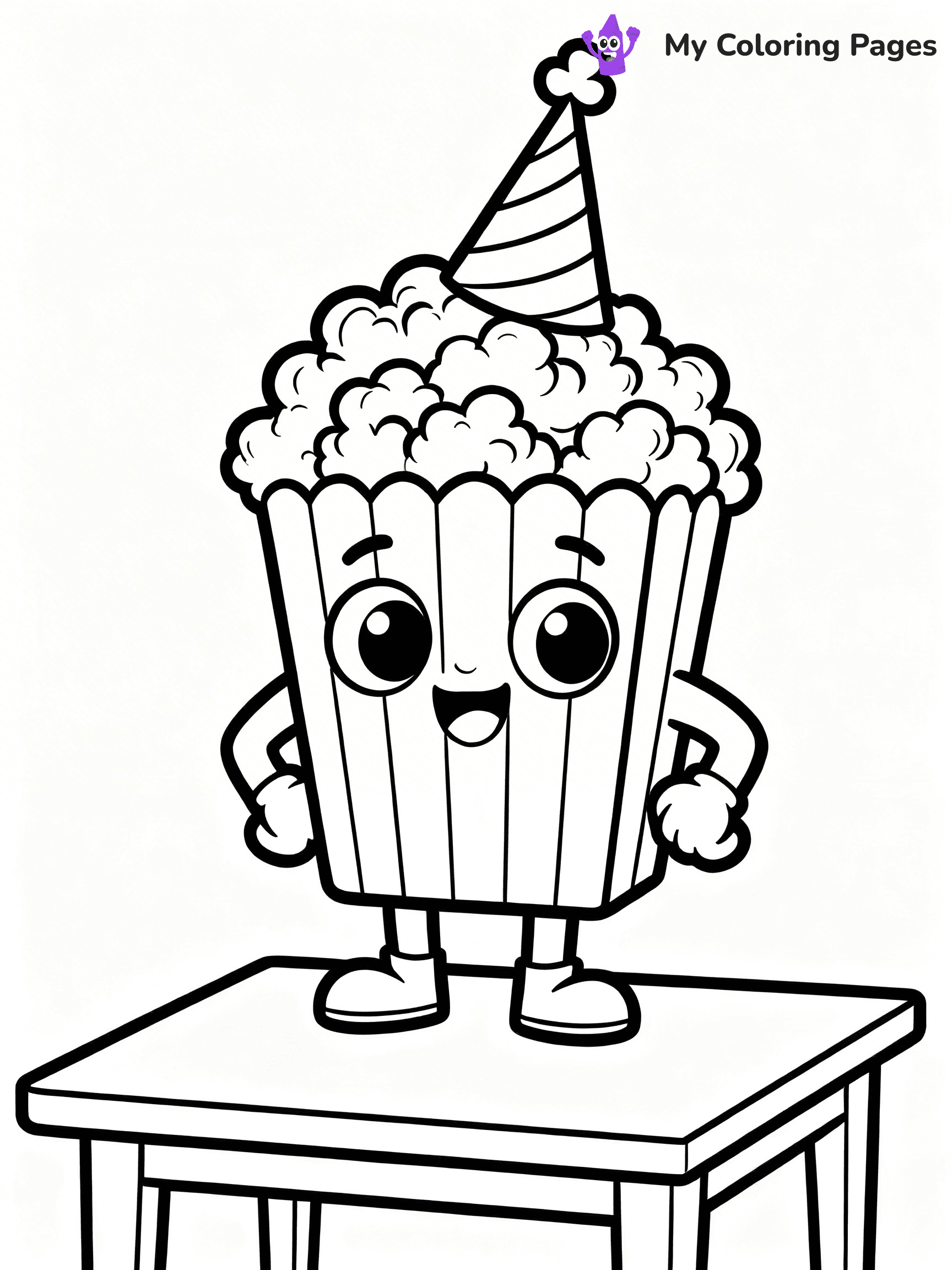 Popcorn Coloring Pages - 37