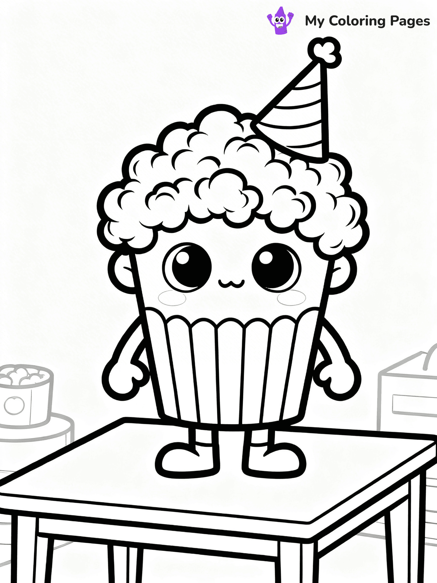 Popcorn Coloring Pages - 36