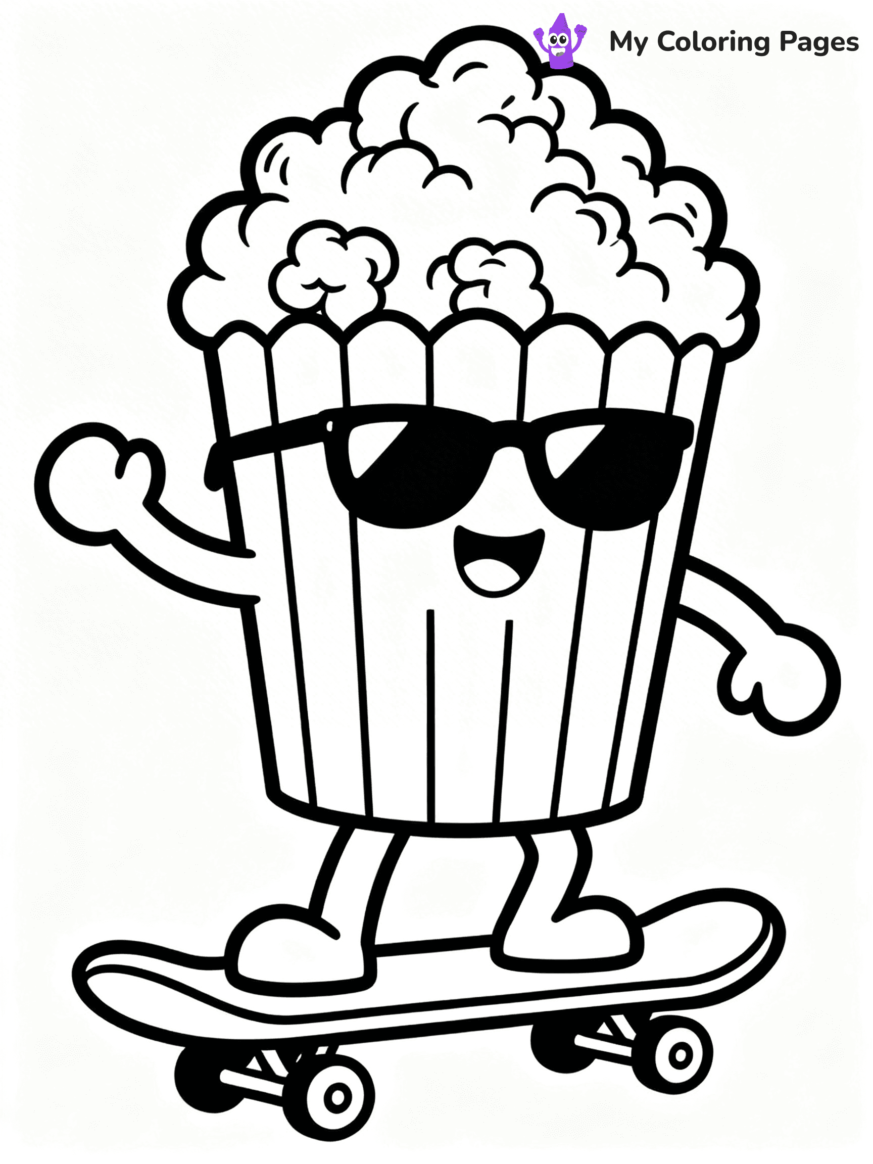 Popcorn Coloring Pages - 31
