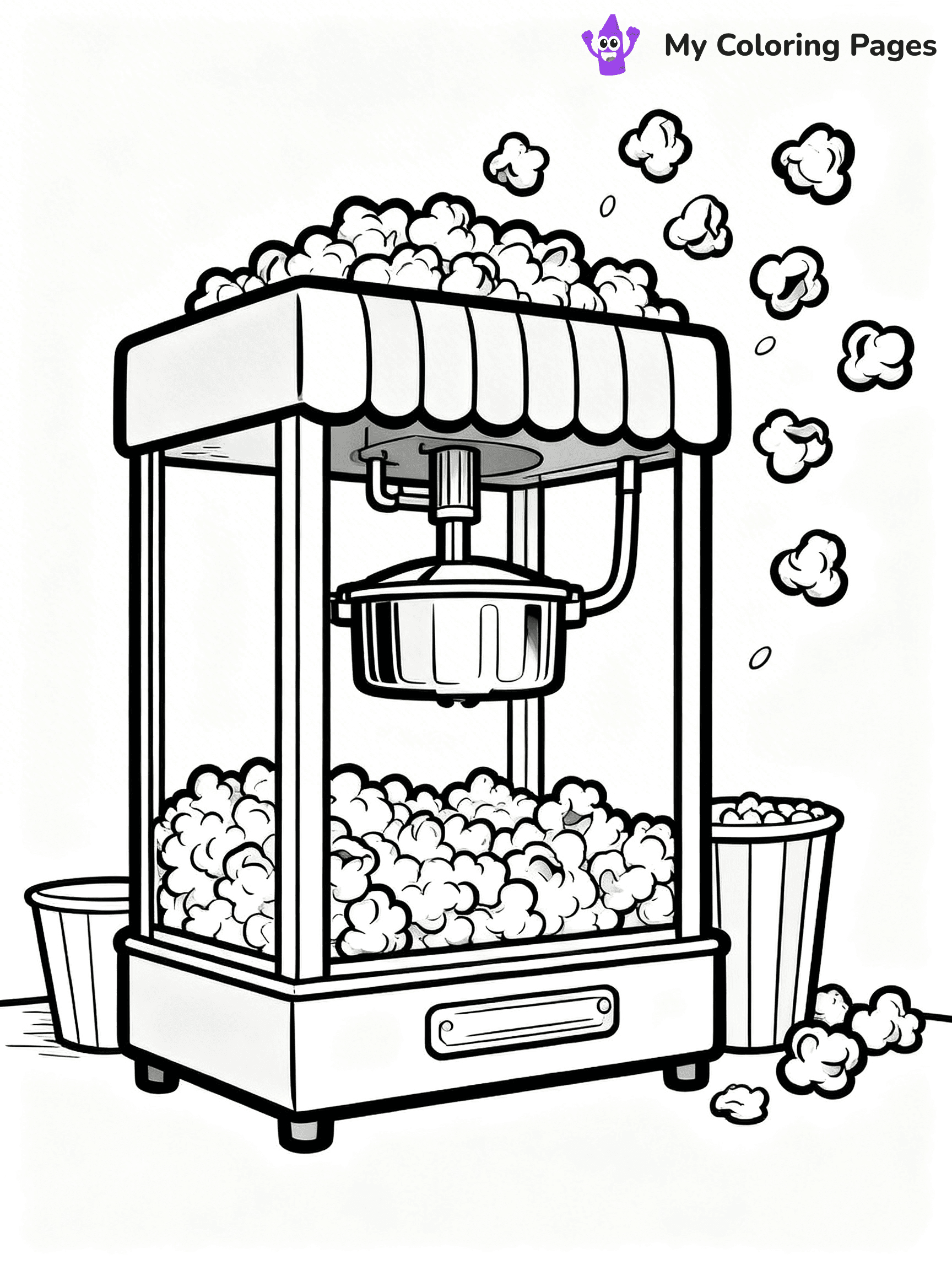 Popcorn Coloring Pages - 28