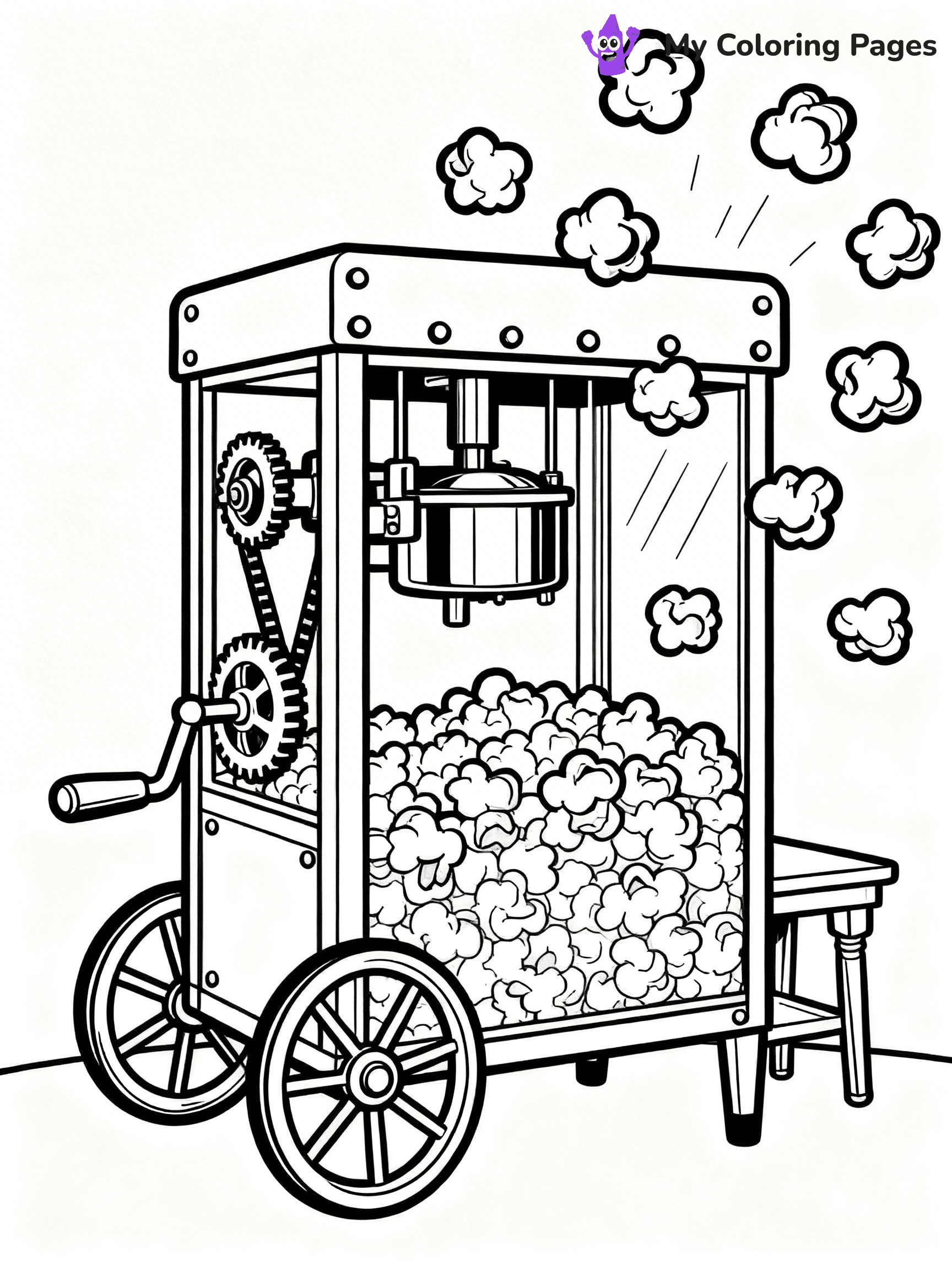 Popcorn Coloring Pages - 26