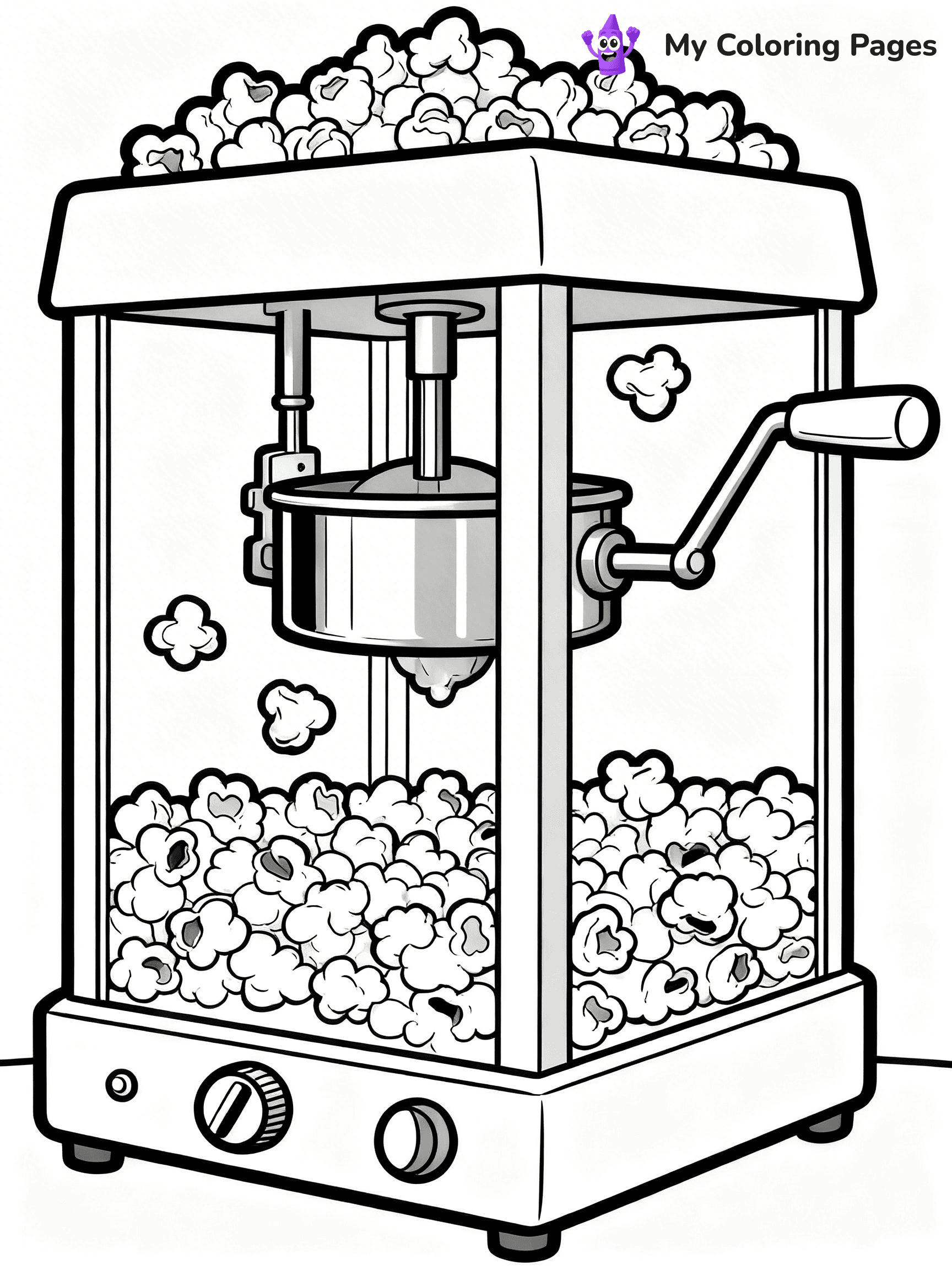 Popcorn Coloring Pages - 22