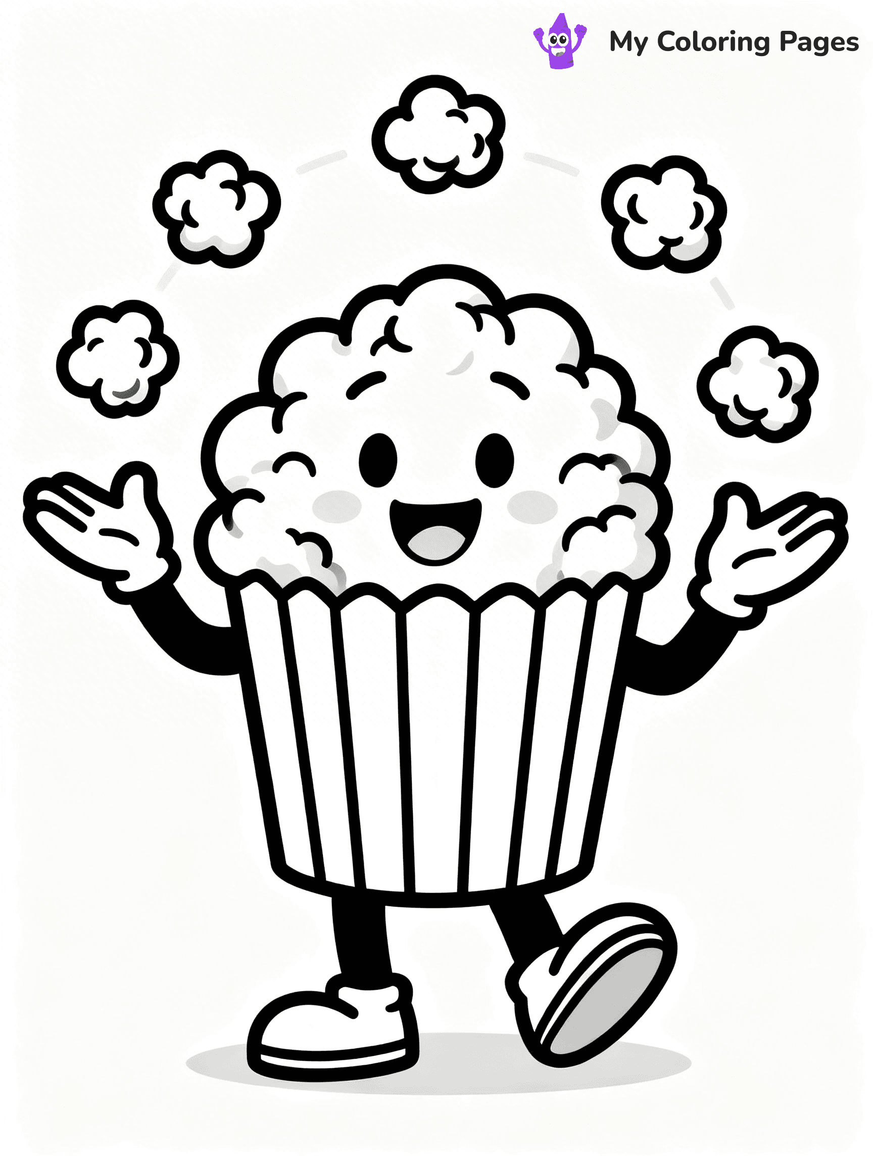 Popcorn Coloring Pages - 20
