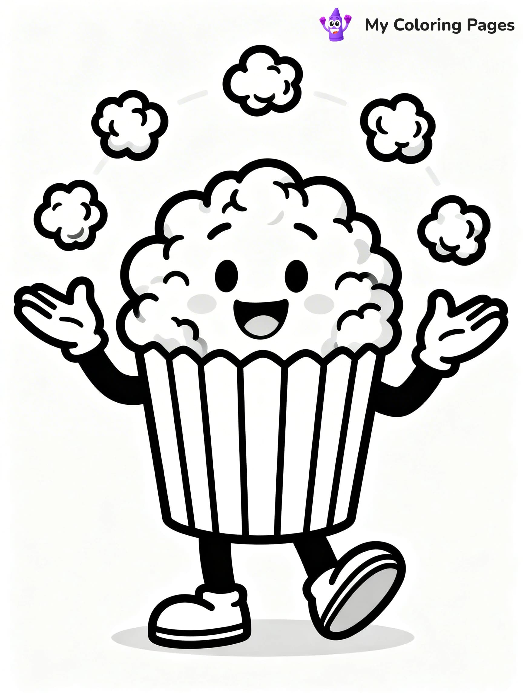 Popcorn Coloring Pages - 20