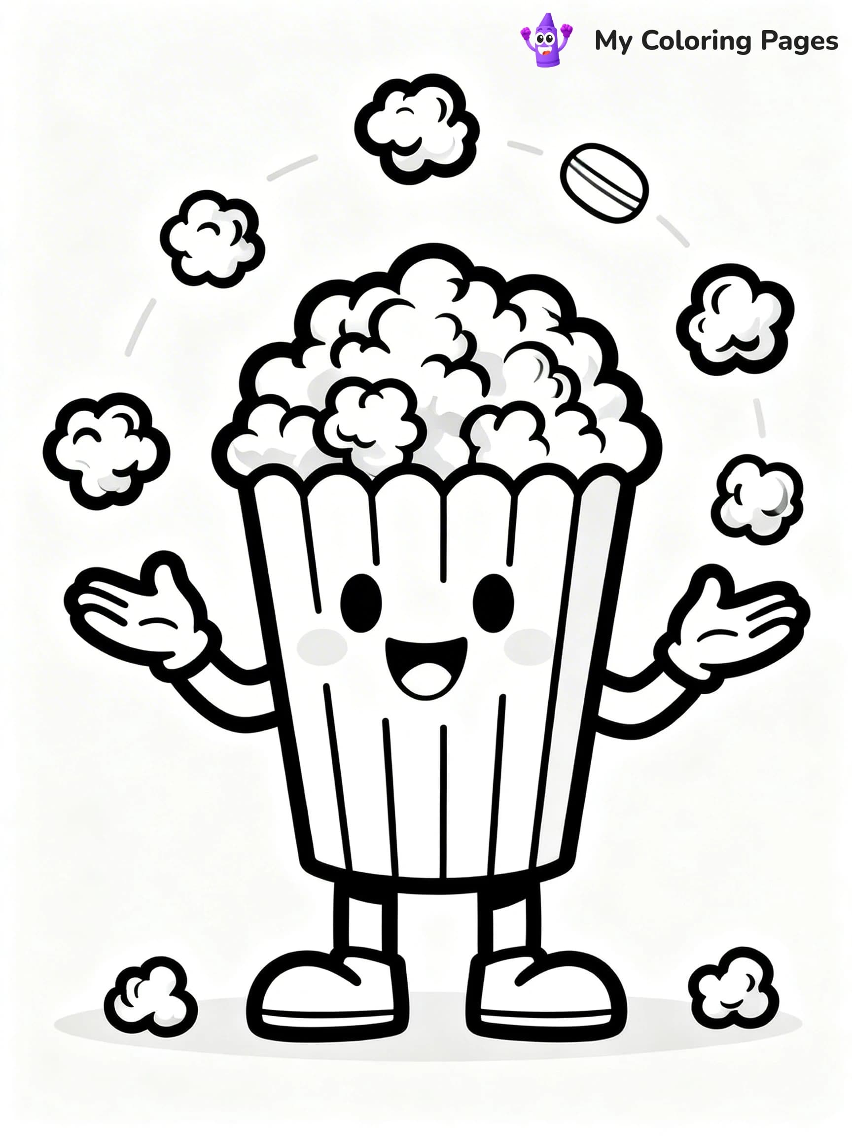 Popcorn Coloring Pages - 19