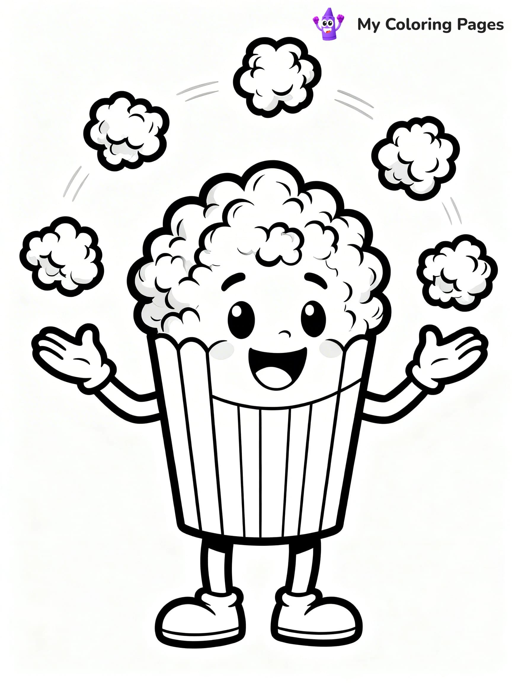 Popcorn Coloring Pages - 16