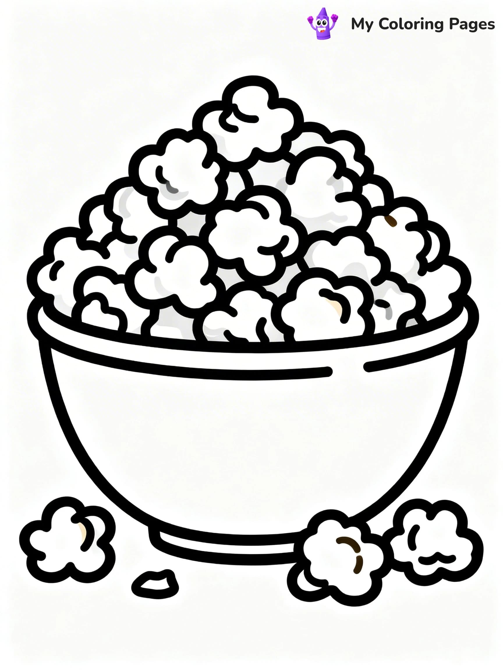 Popcorn Coloring Pages - 15