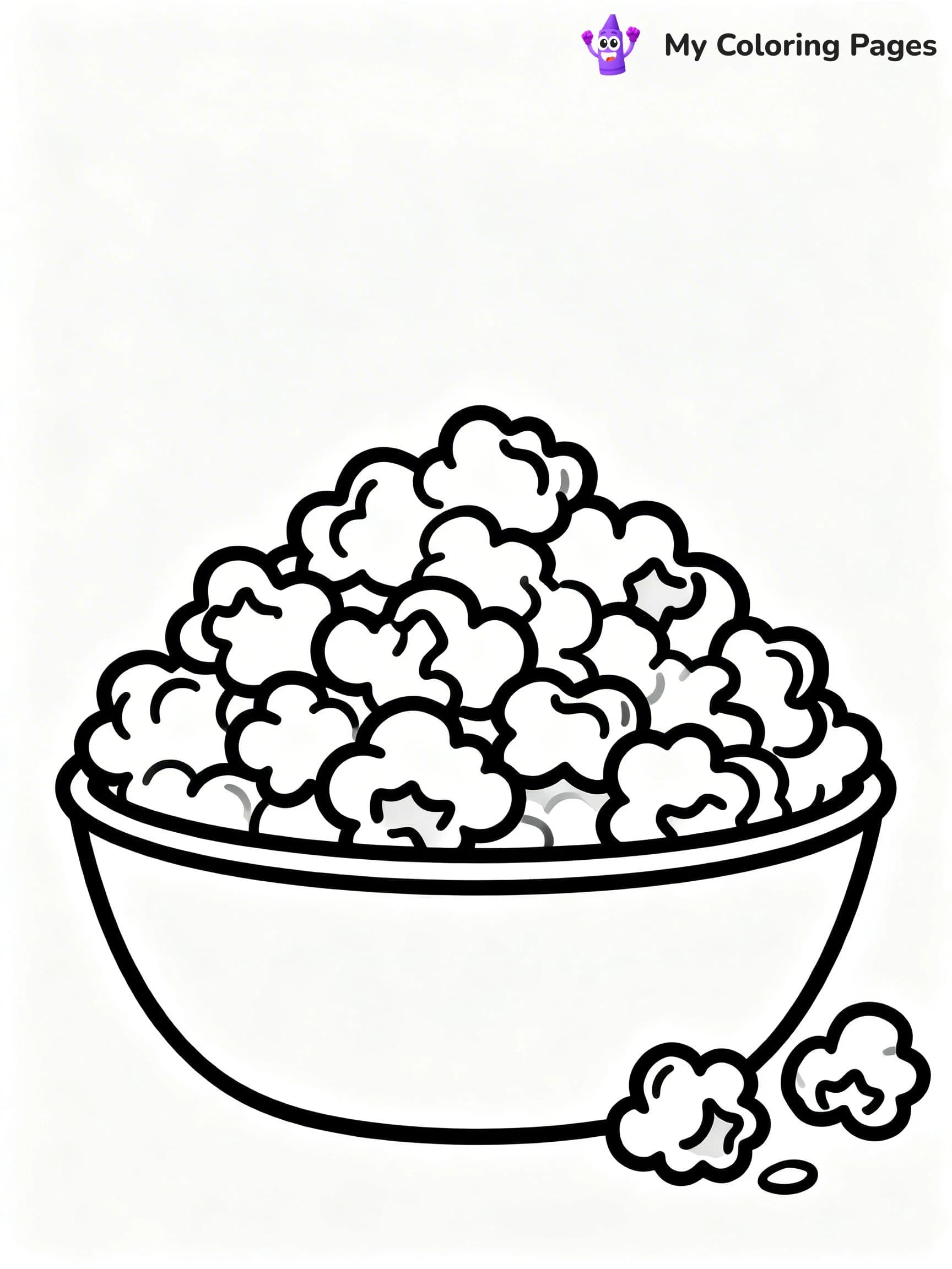 Popcorn Coloring Pages - 14