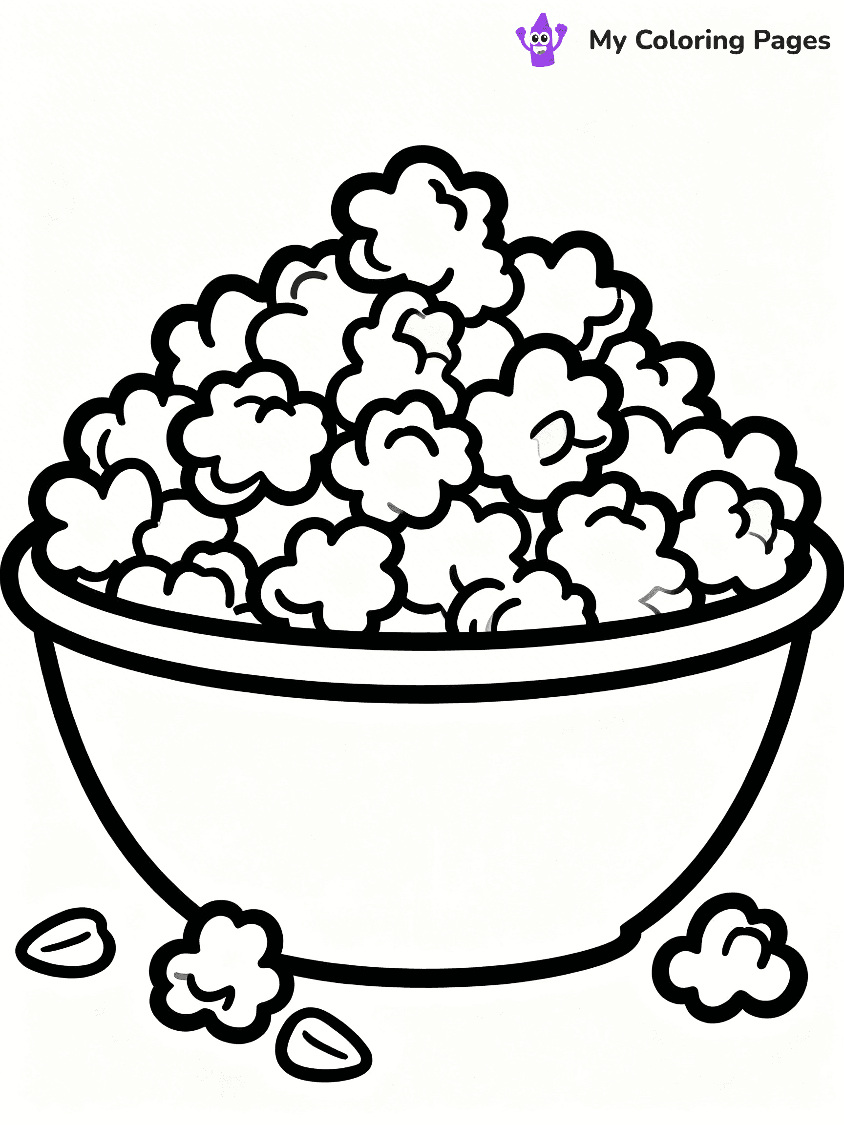 Popcorn Coloring Pages - 13