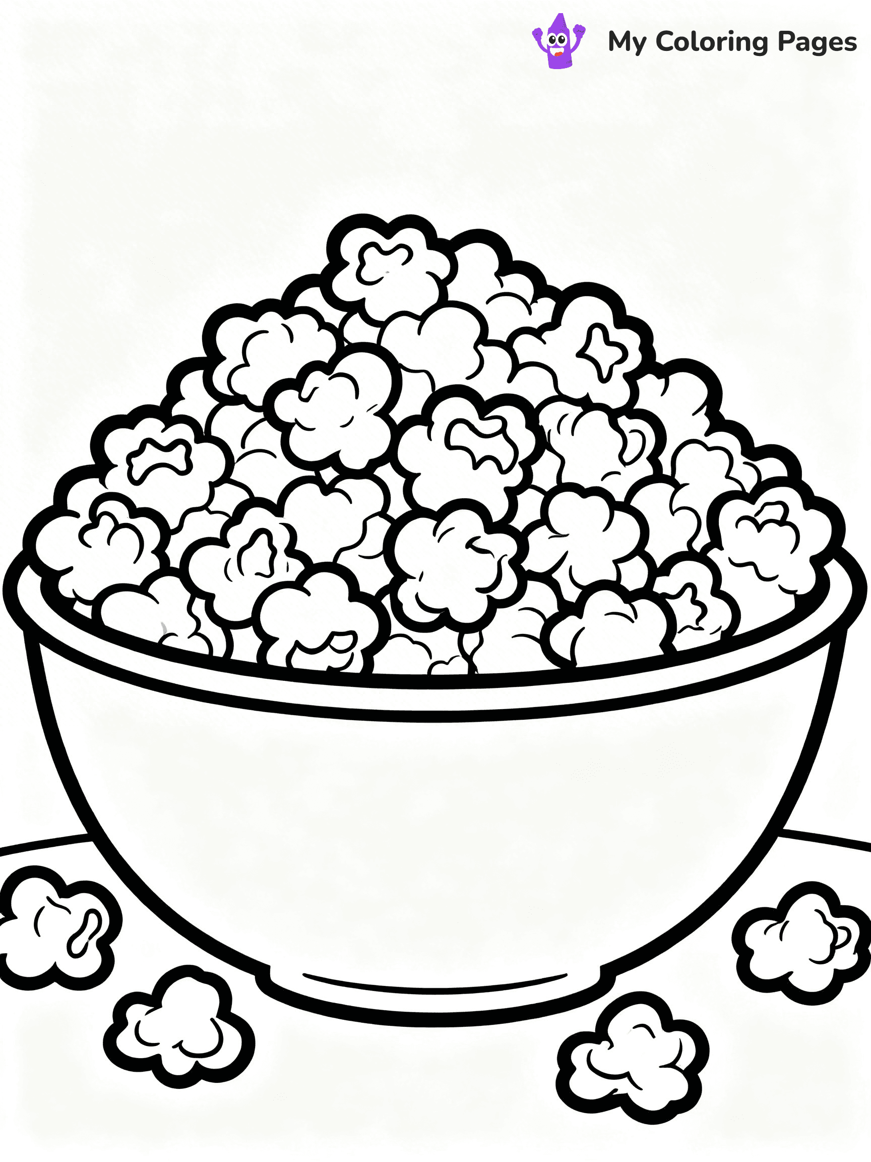 Popcorn Coloring Pages - 12