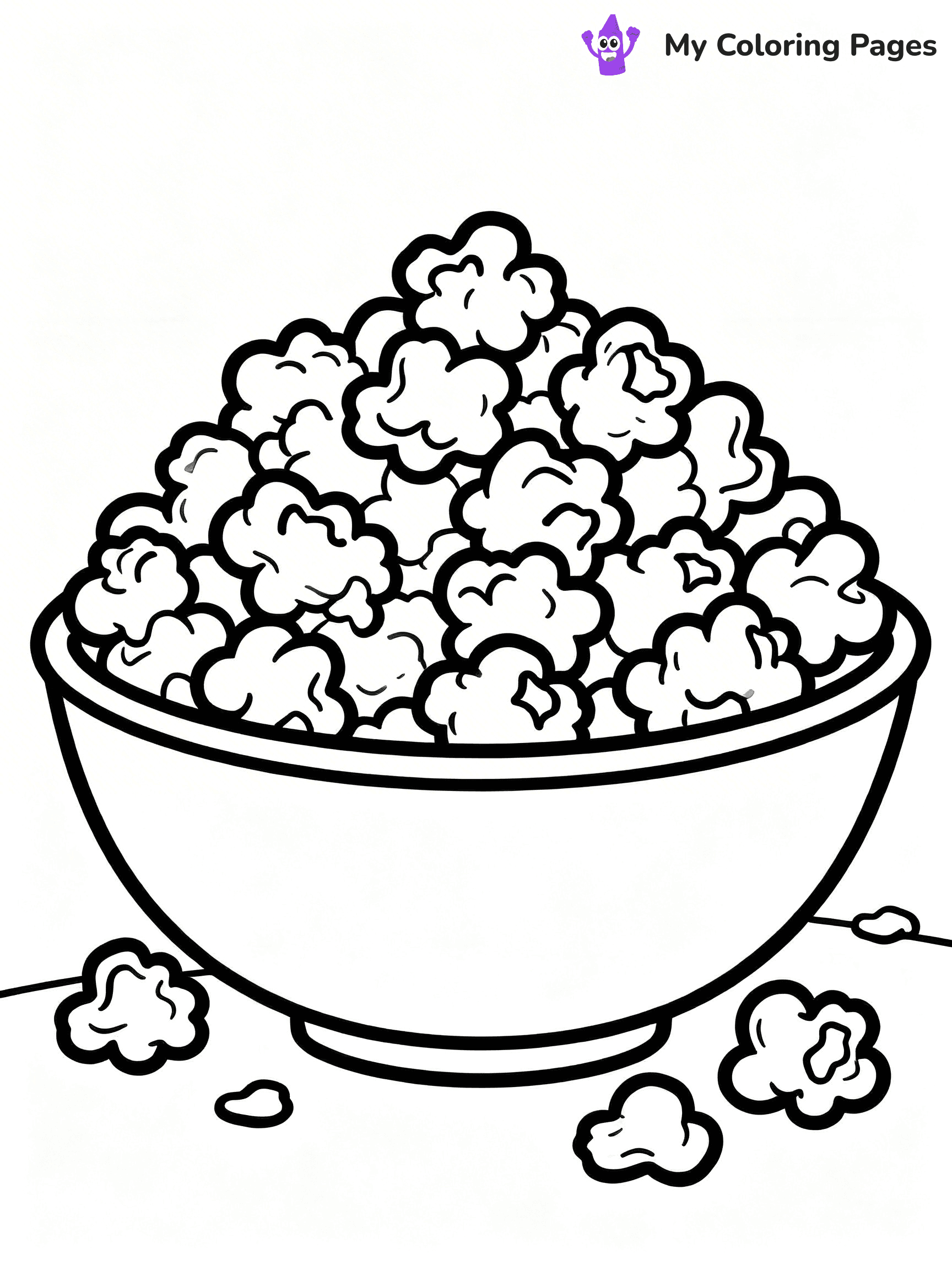 Popcorn Coloring Pages - 10