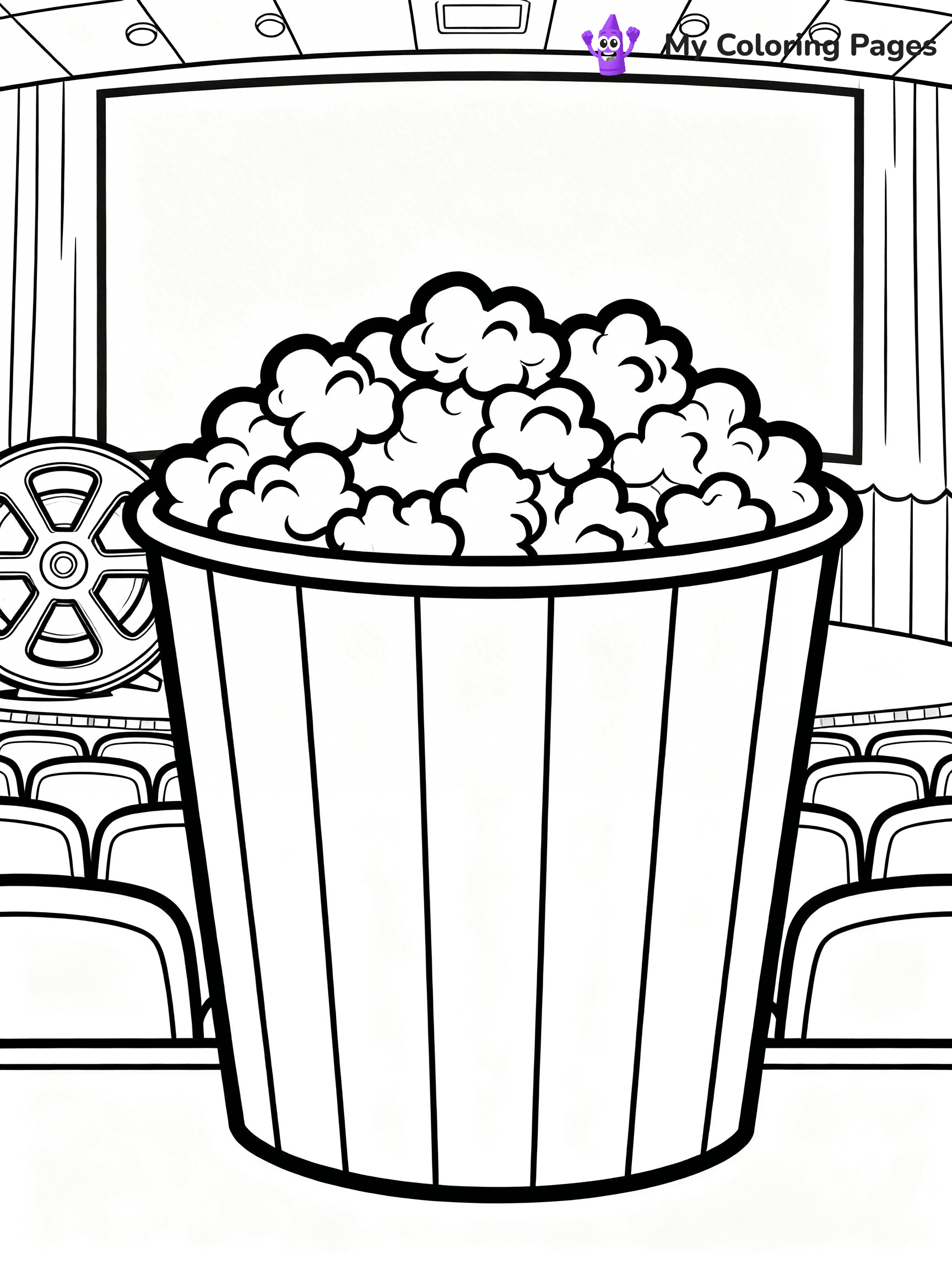 Popcorn Coloring Pages - 6