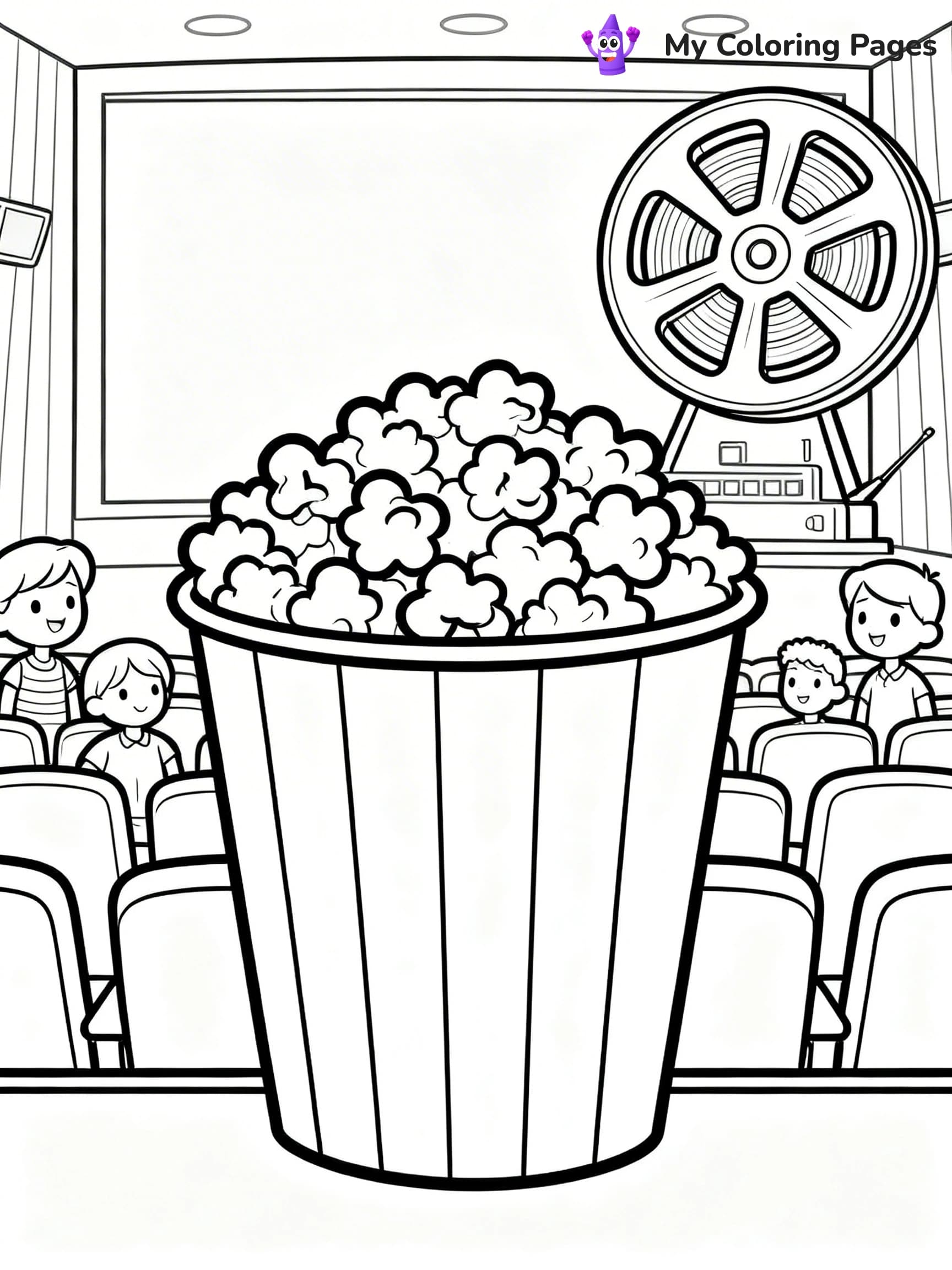 Popcorn Coloring Pages - 5