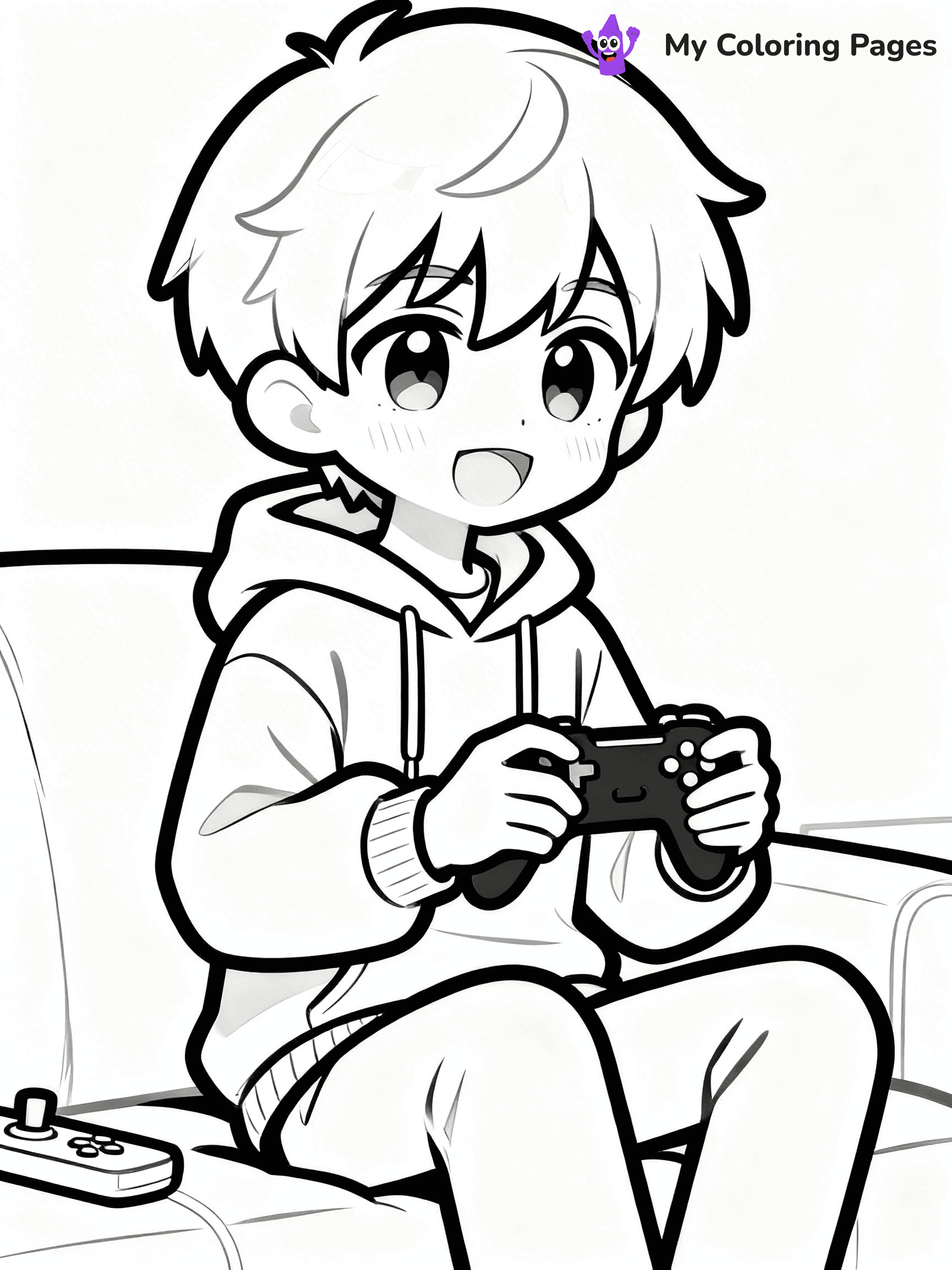 Gacha Life Coloring Pages Boy - 32