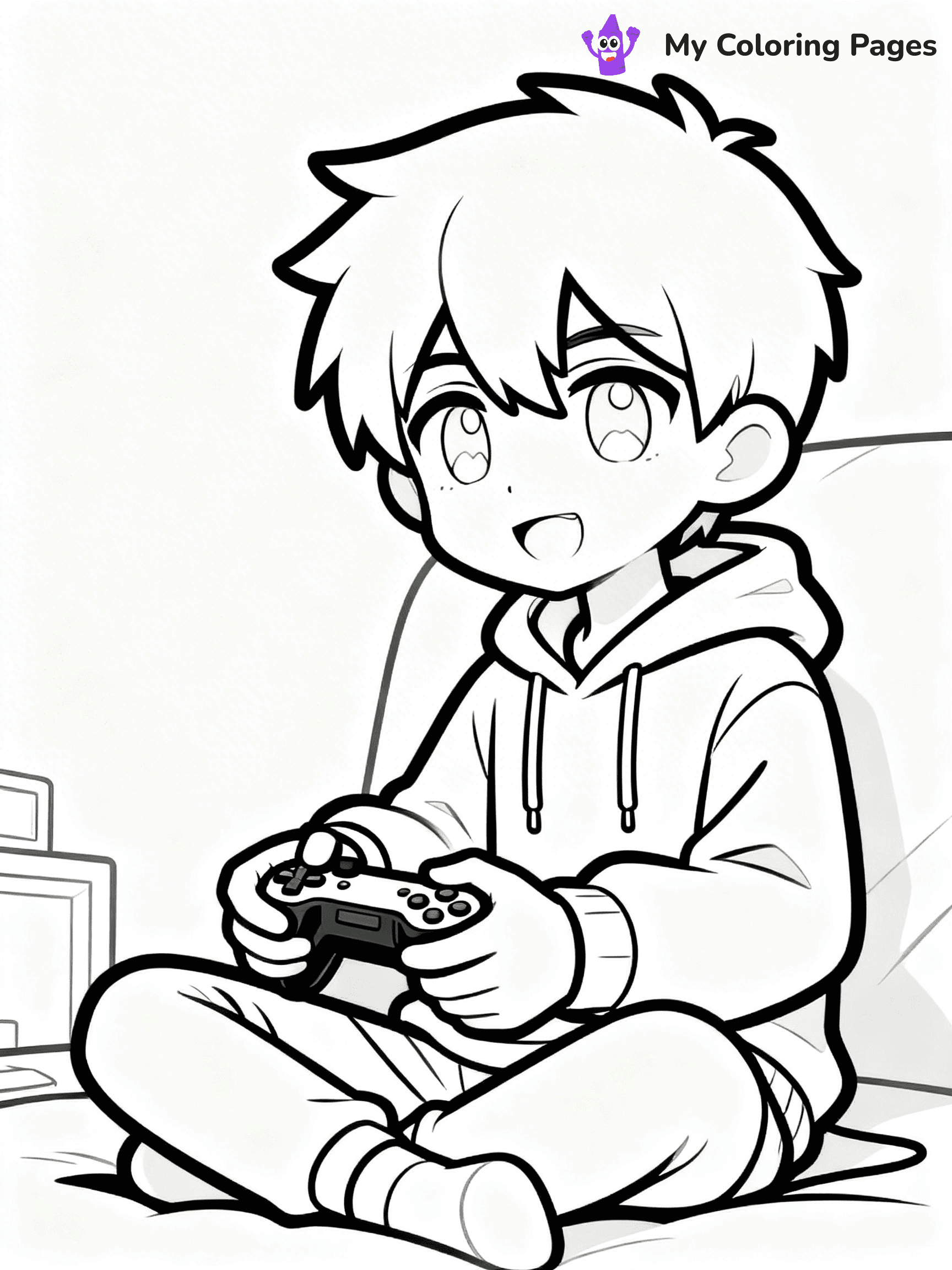 Gacha Life Coloring Pages Boy - 30