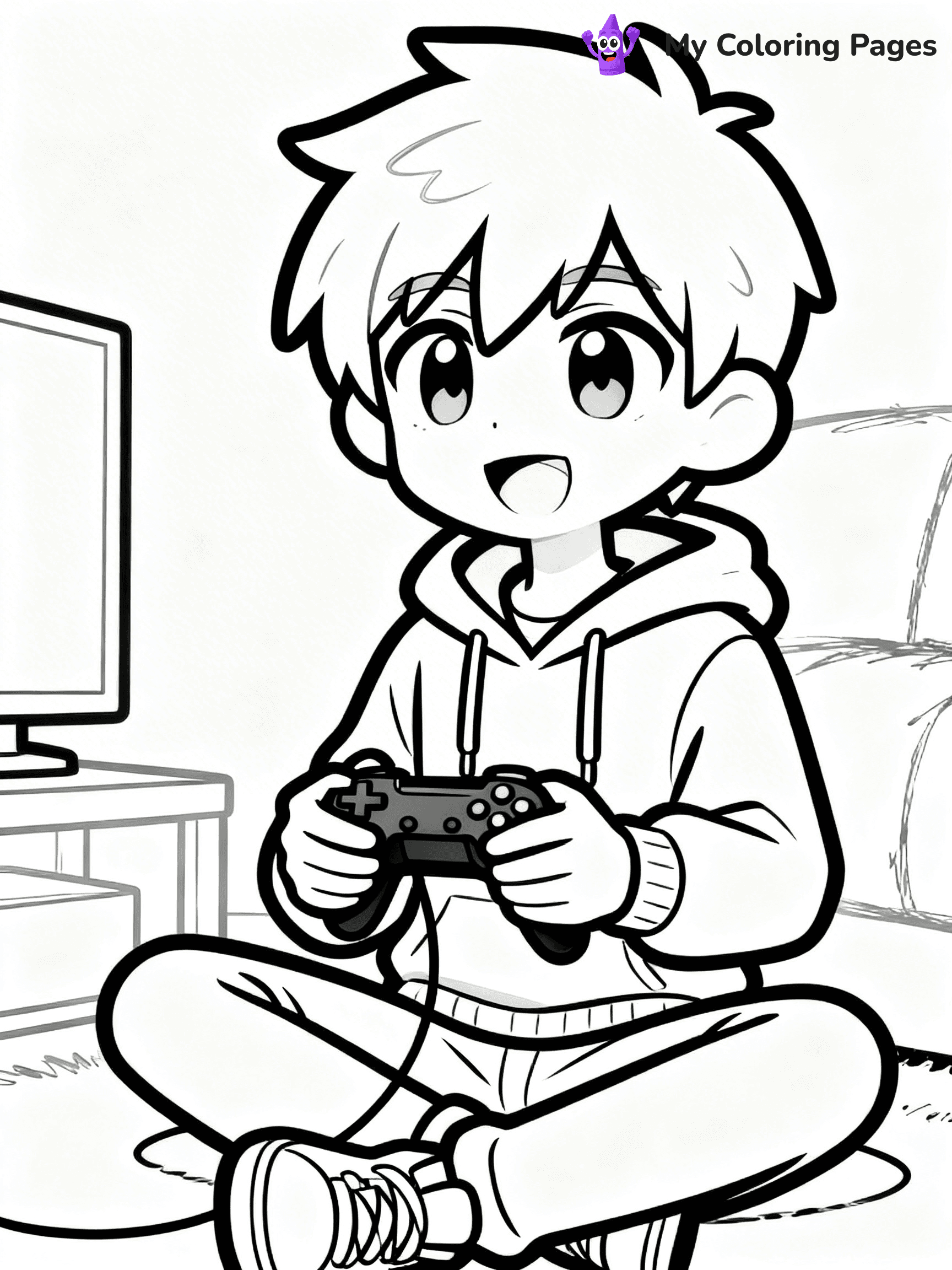 Gacha Life Coloring Pages Boy - 28