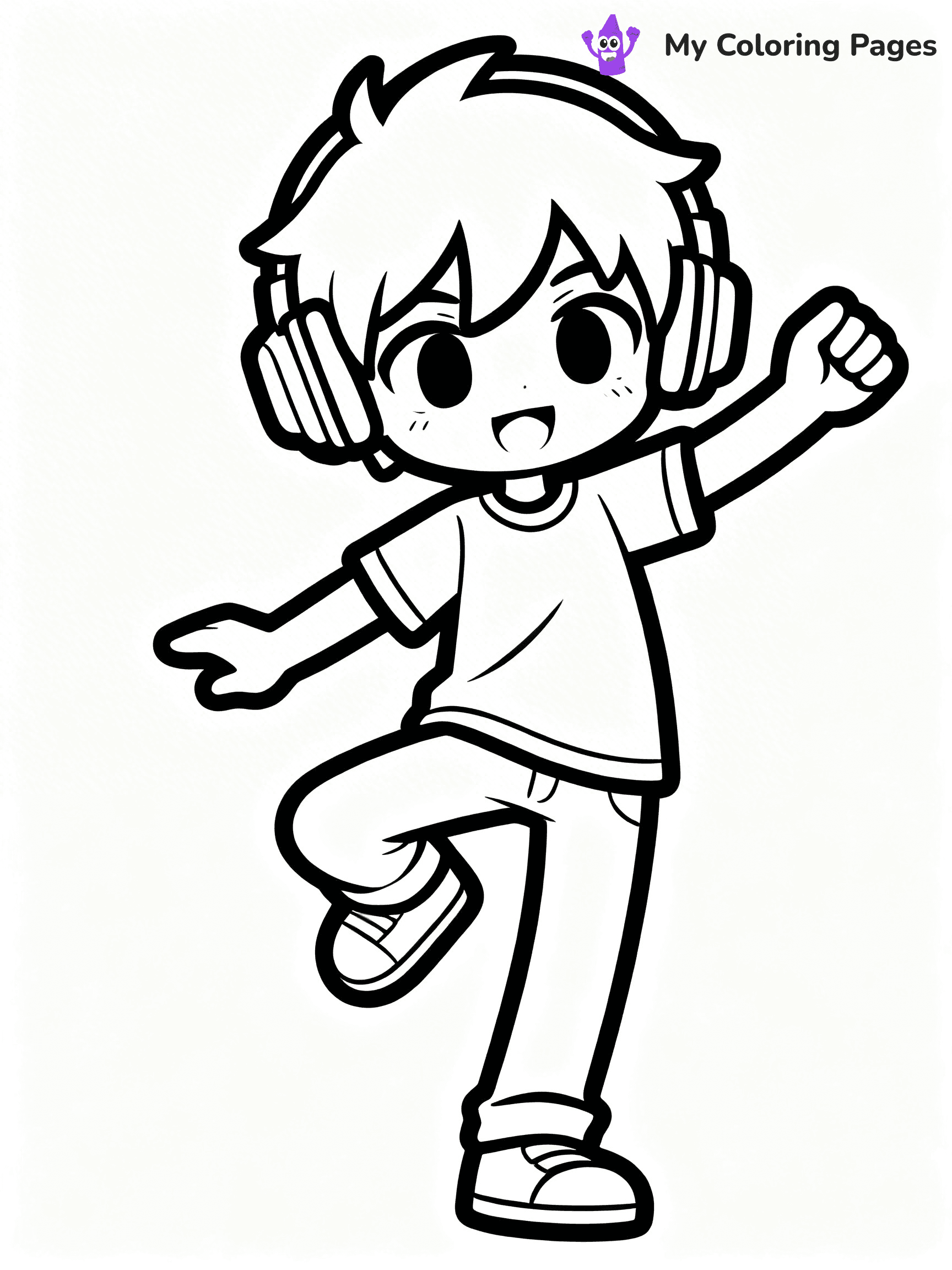 Gacha Life Coloring Pages Boy - 27