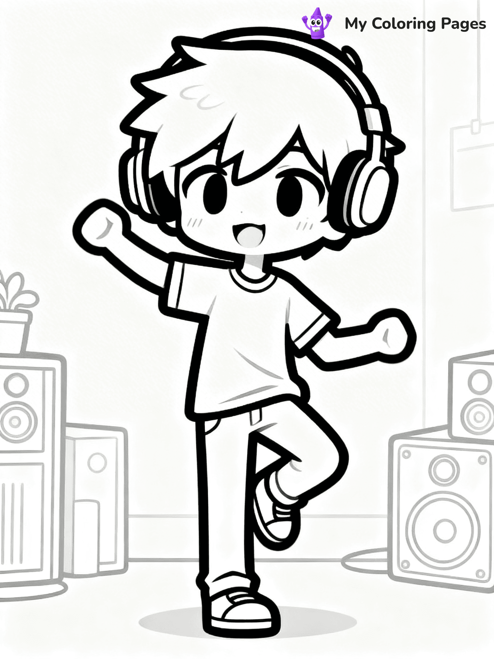 Gacha Life Coloring Pages Boy - 26