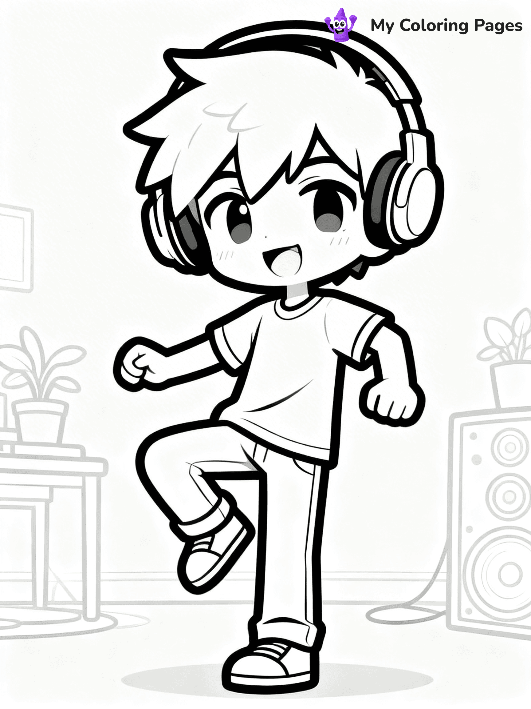 Gacha Life Coloring Pages Boy - 25