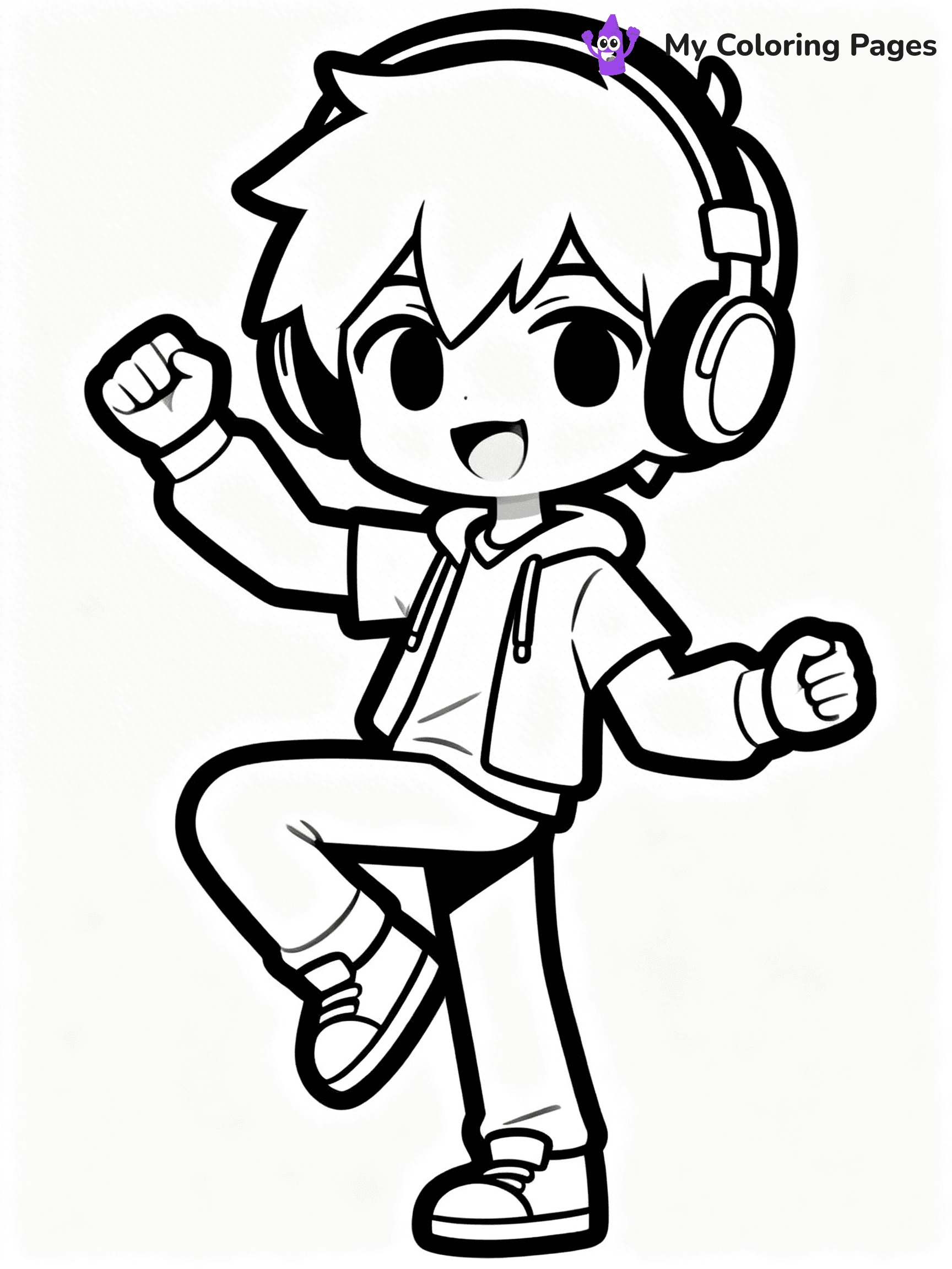 Gacha Life Coloring Pages Boy - 24