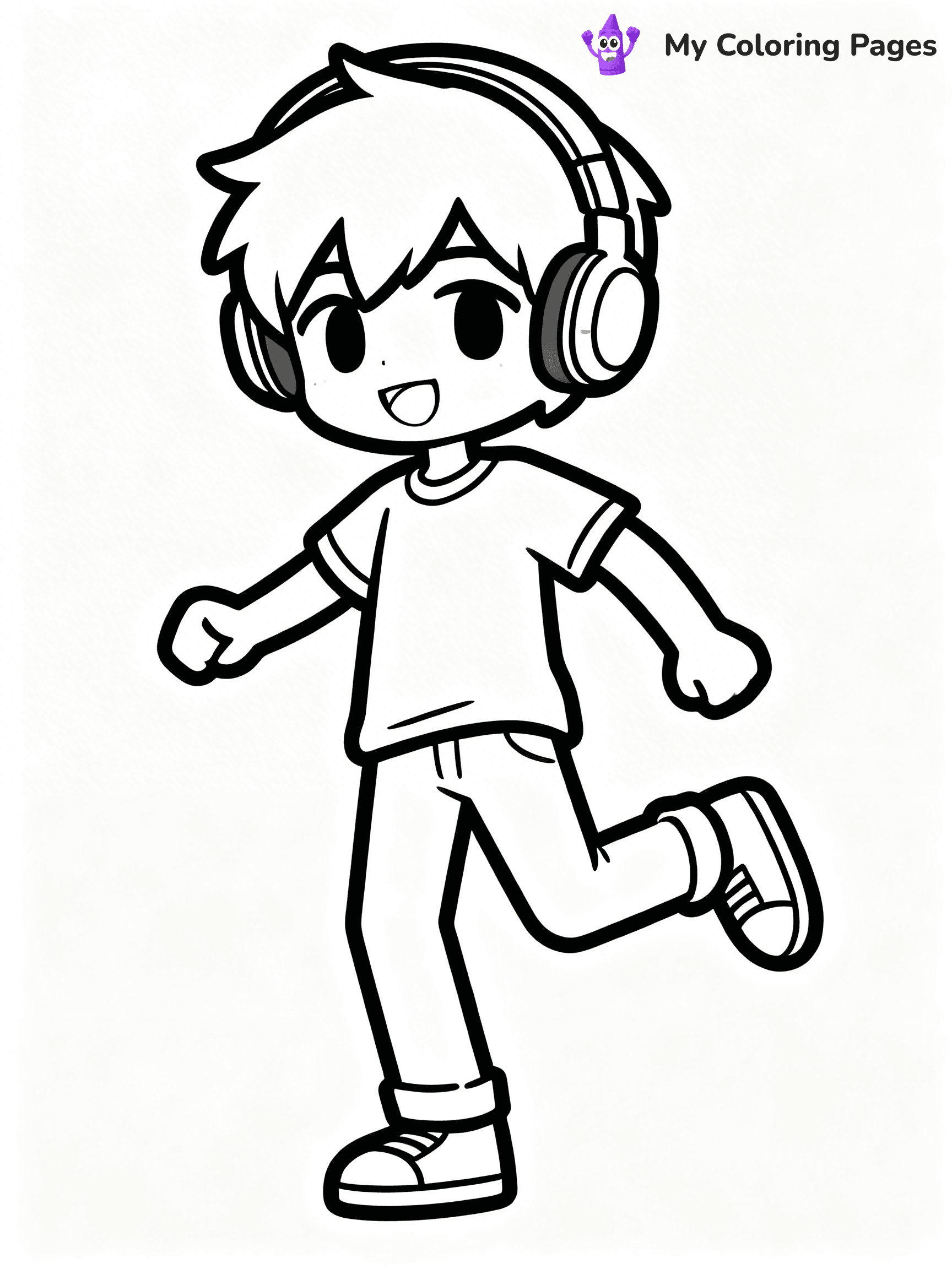 Gacha Life Coloring Pages Boy - 23