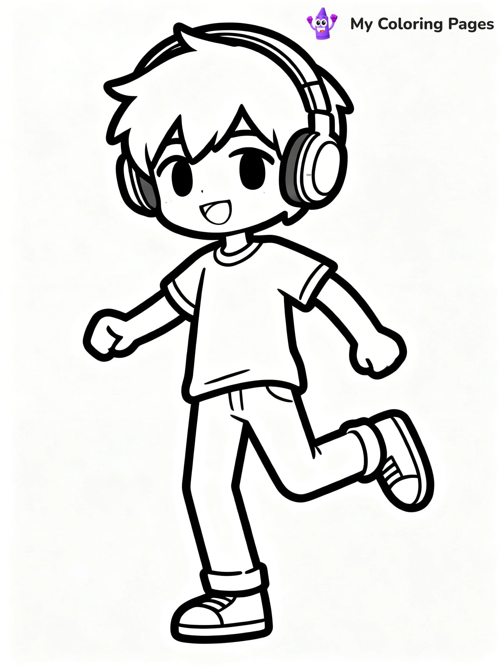 Gacha Life Coloring Pages Boy - 23