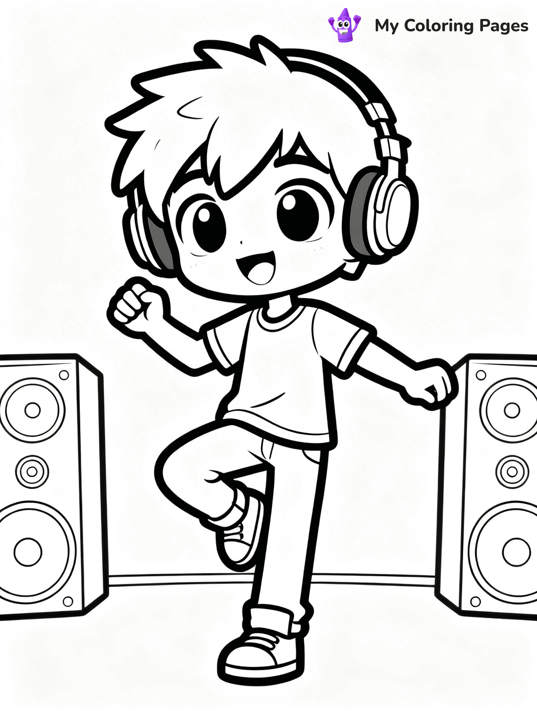 Gacha Life Coloring Pages Boy - 22