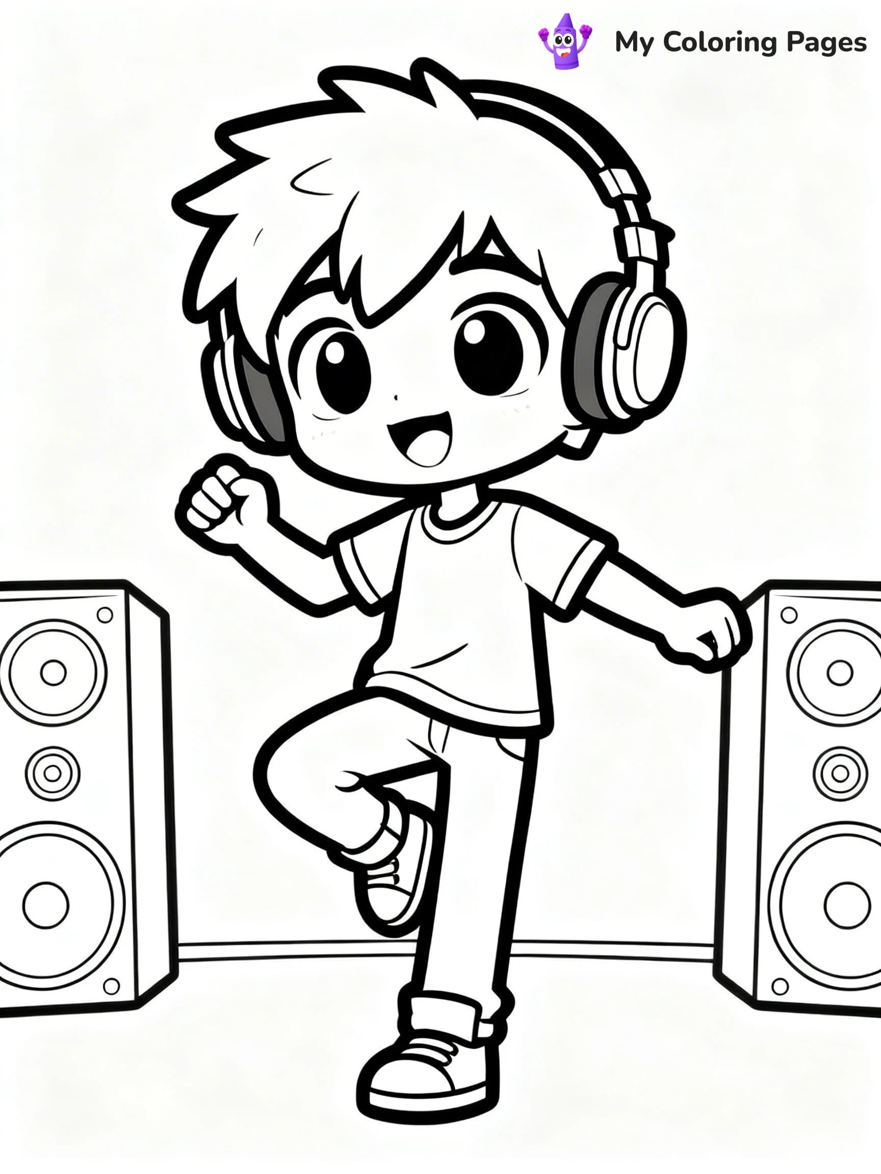 Gacha Life Coloring Pages Boy - 22