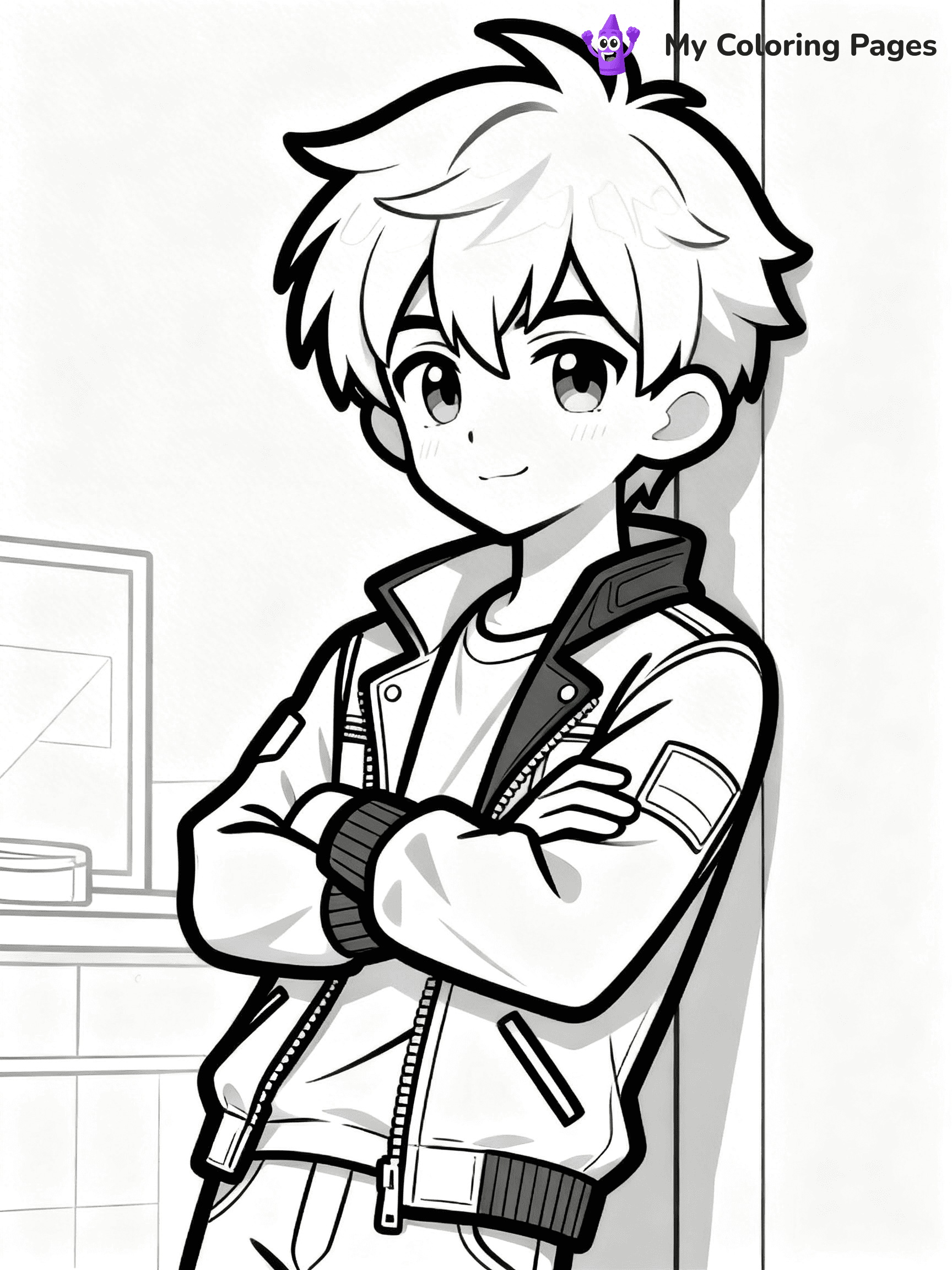 Gacha Life Coloring Pages Boy - 20