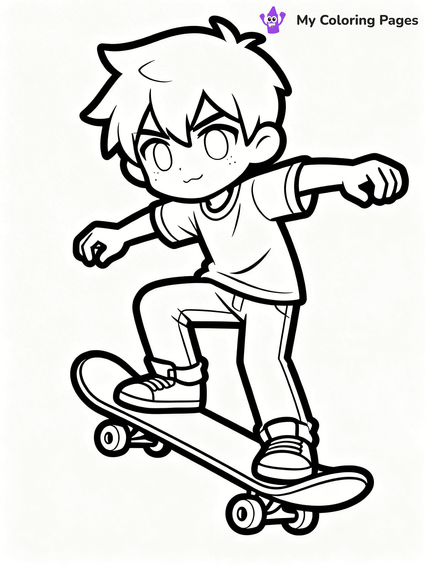 Gacha Life Coloring Pages Boy - 14