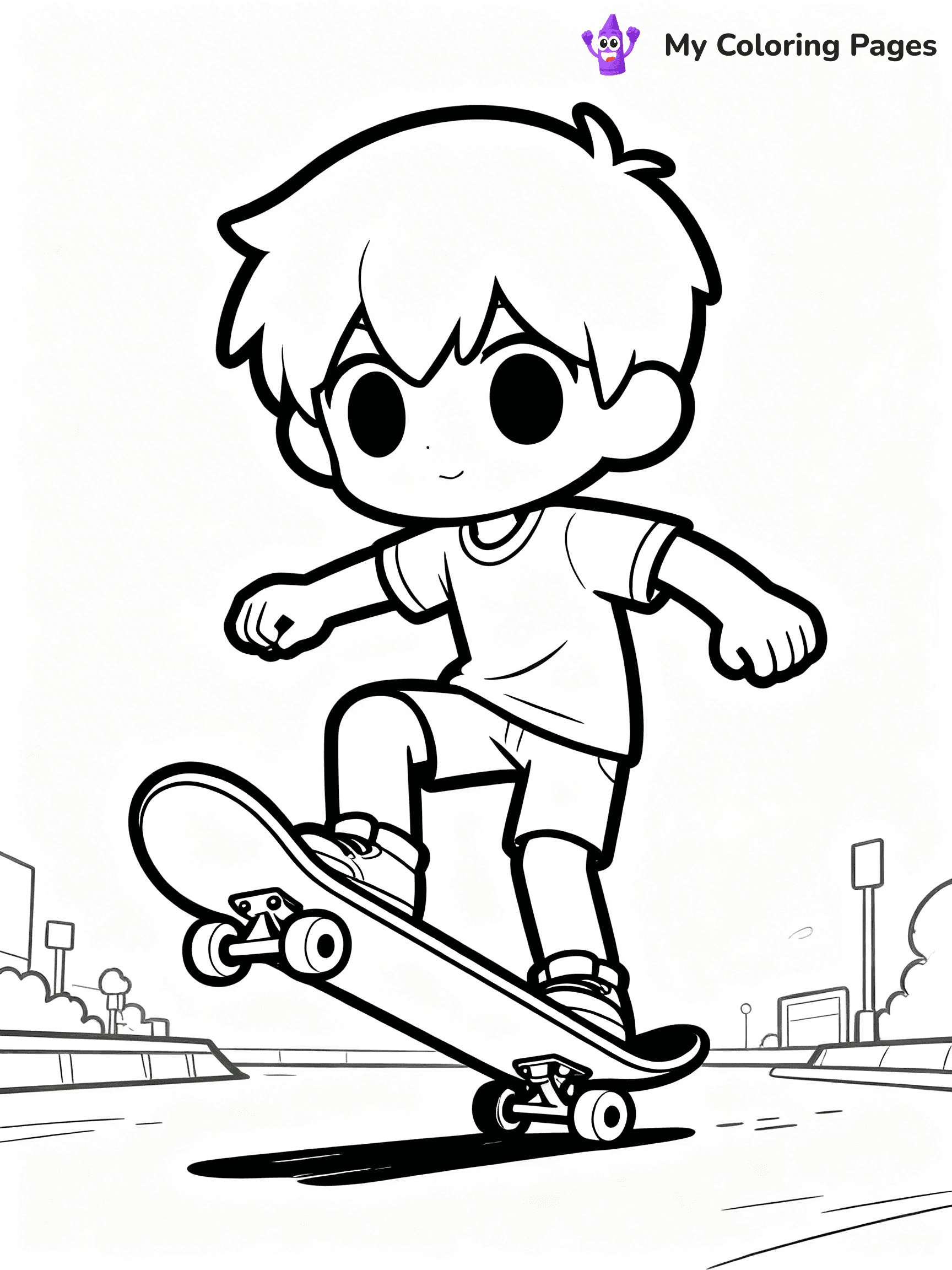 Gacha Life Coloring Pages Boy - 13