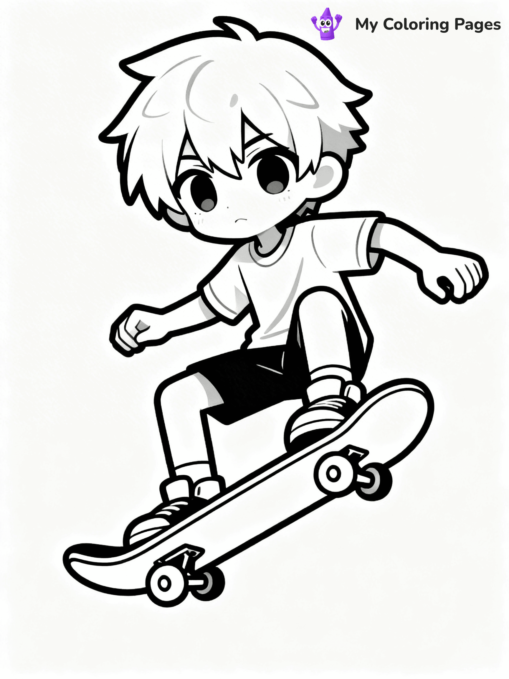 Gacha Life Coloring Pages Boy - 12