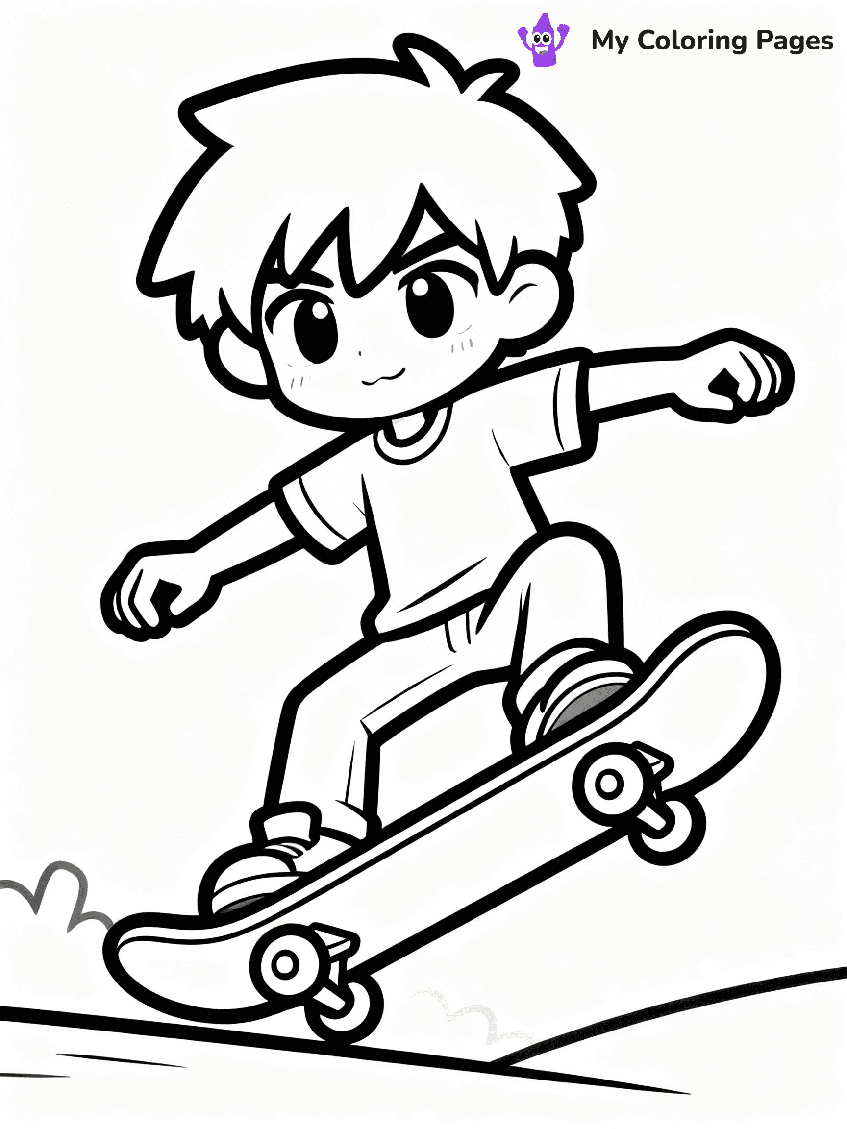 Gacha Life Coloring Pages Boy - 11
