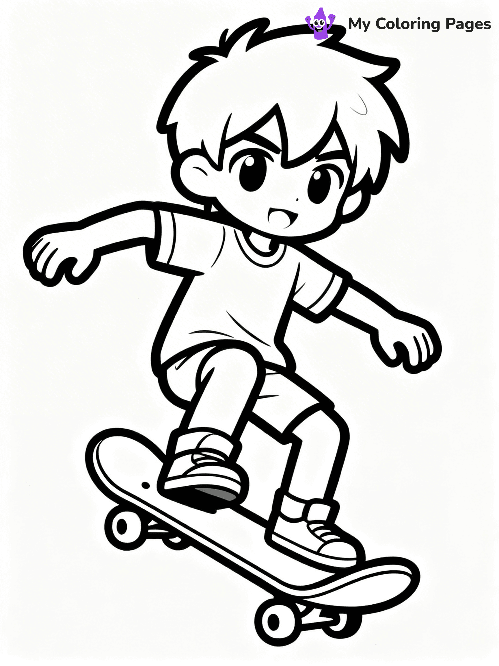 Gacha Life Coloring Pages Boy - 10