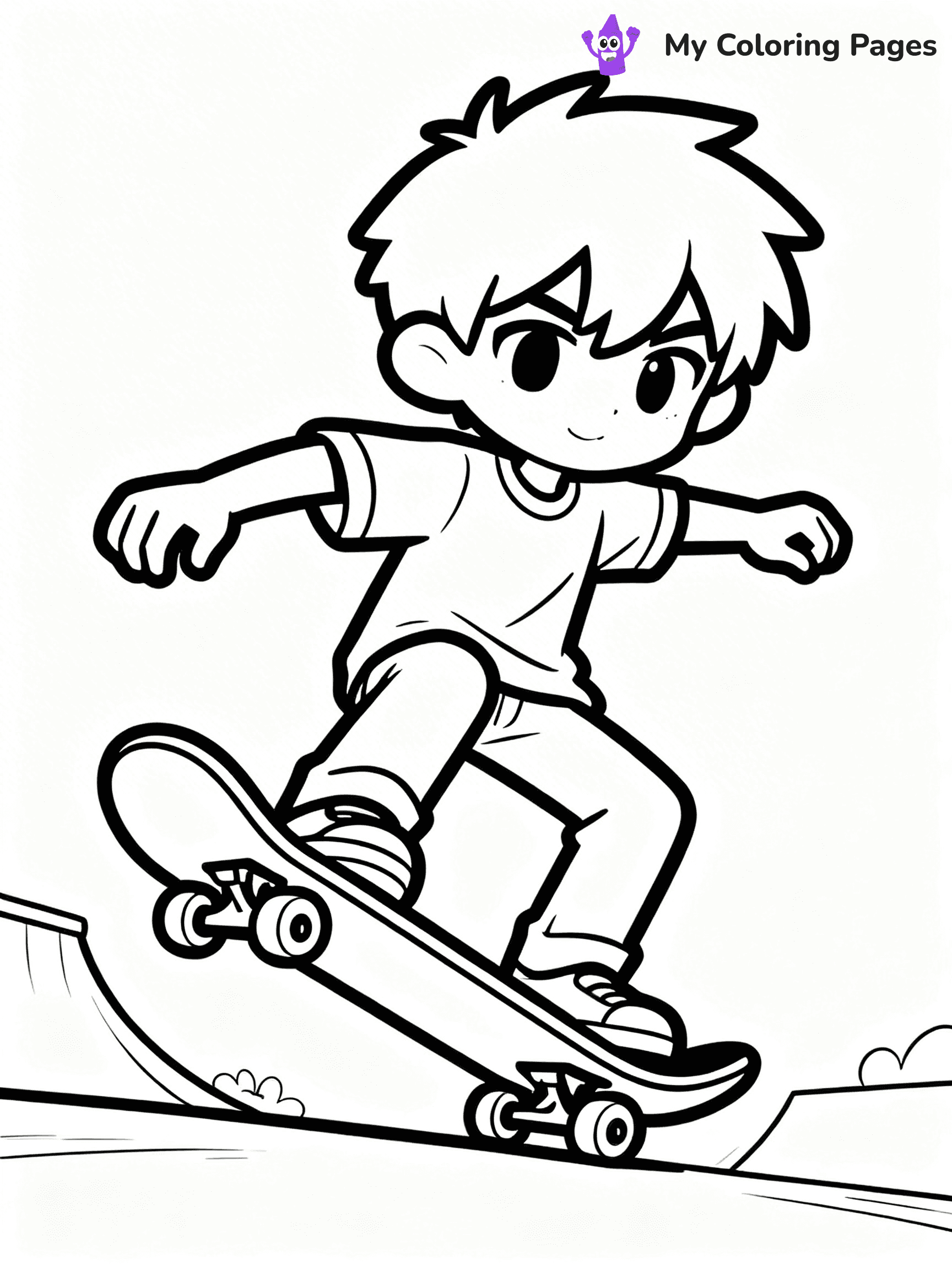 Gacha Life Coloring Pages Boy - 8