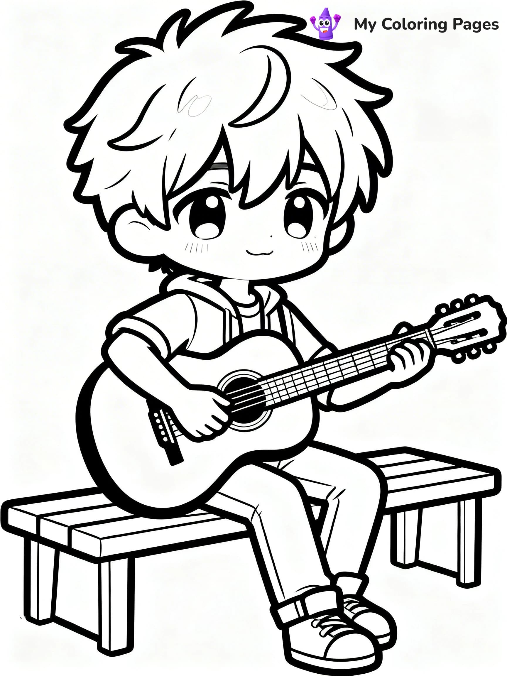 Gacha Life Coloring Pages Boy - 7