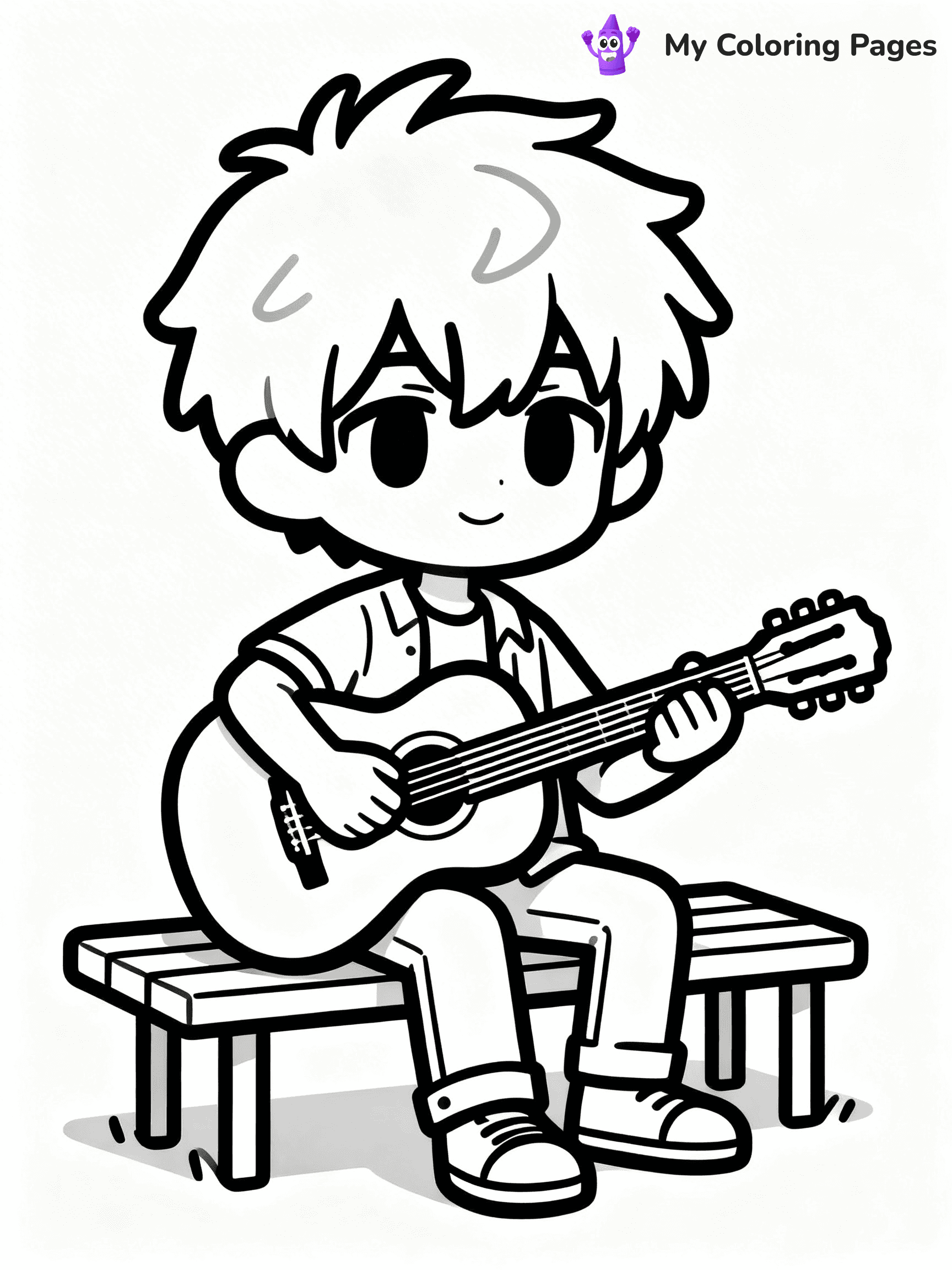 Gacha Life Coloring Pages Boy - 6