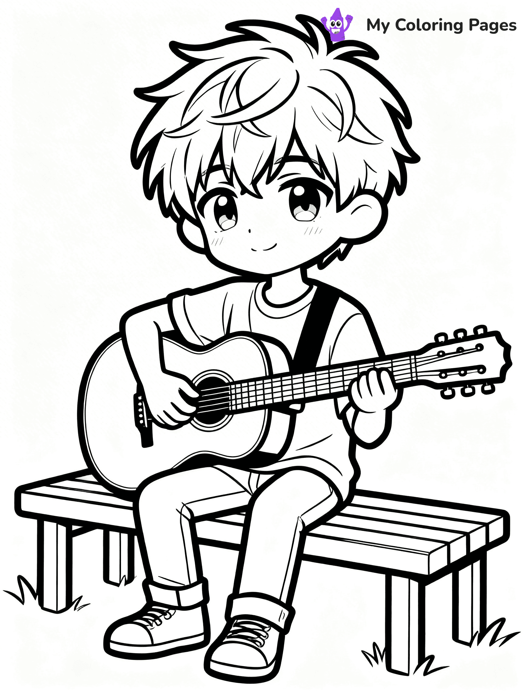 Gacha Life Coloring Pages Boy - 5