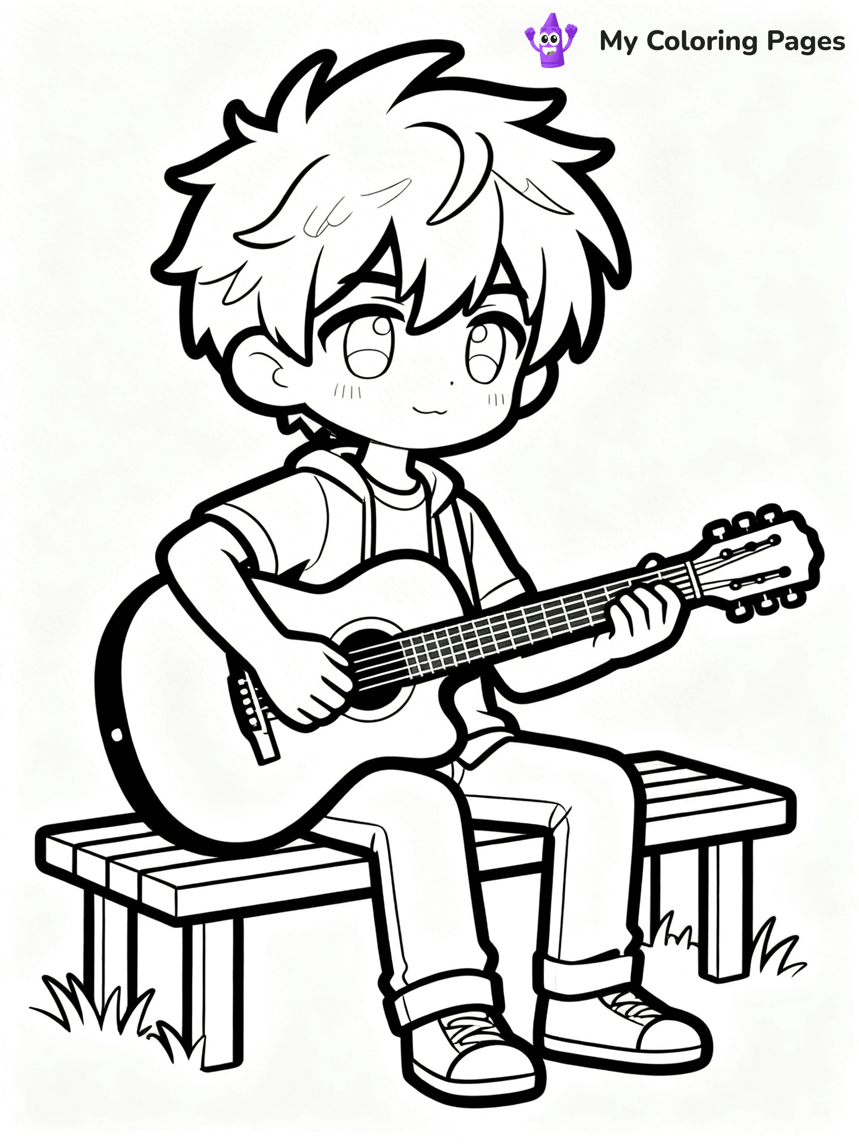 Gacha Life Coloring Pages Boy - 4