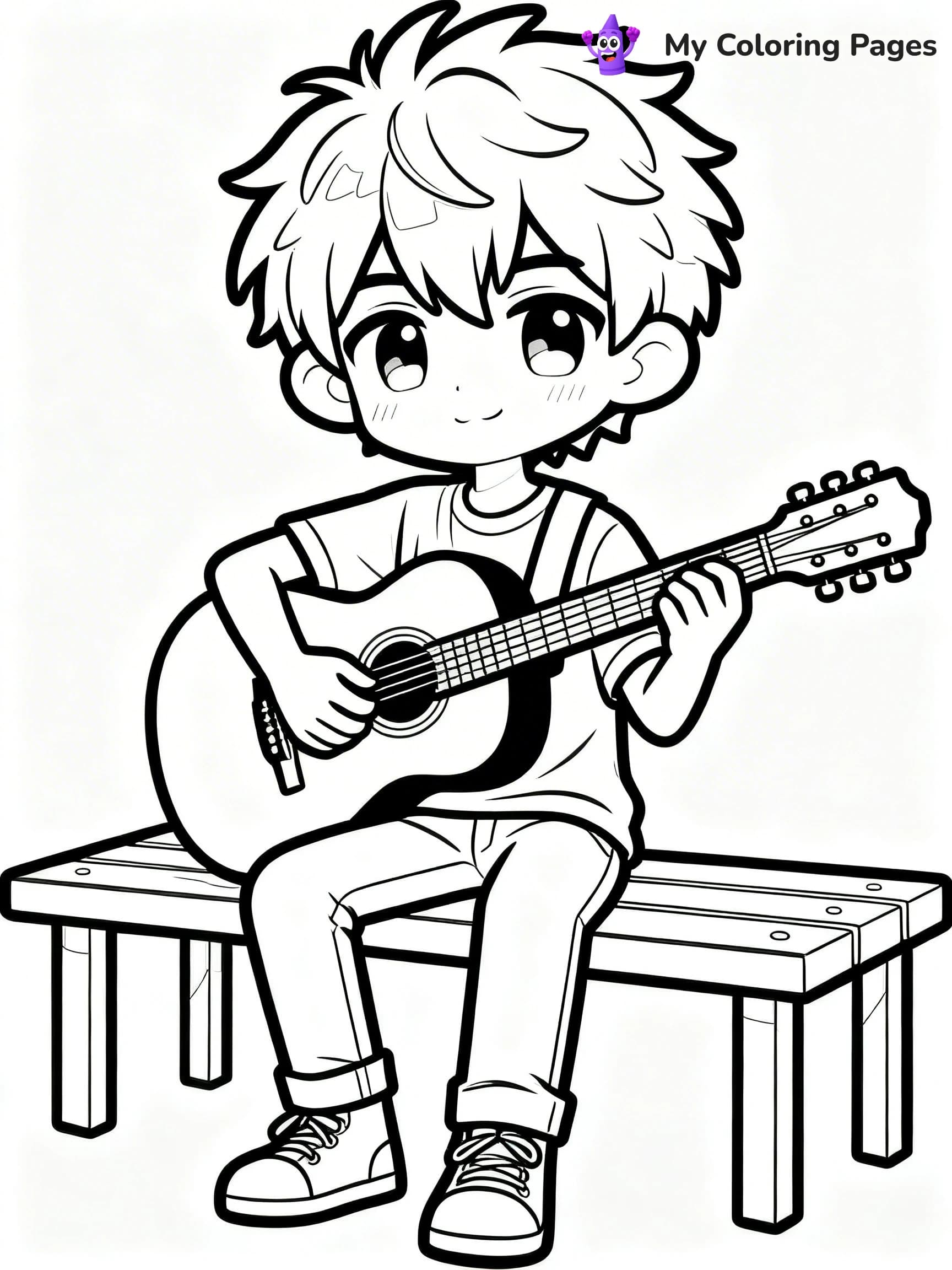 Gacha Life Coloring Pages Boy - 3
