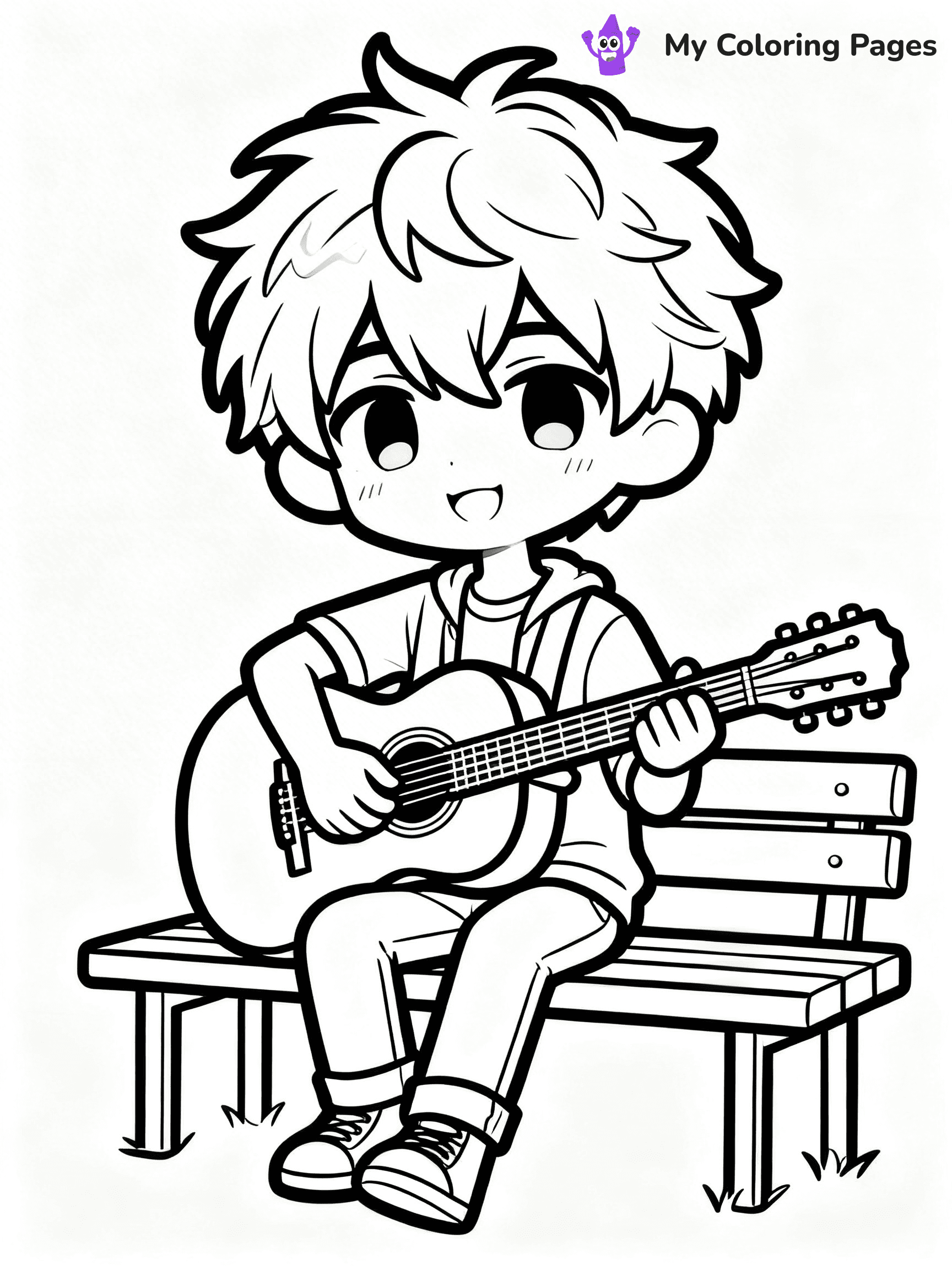 Gacha Life Coloring Pages Boy - 1
