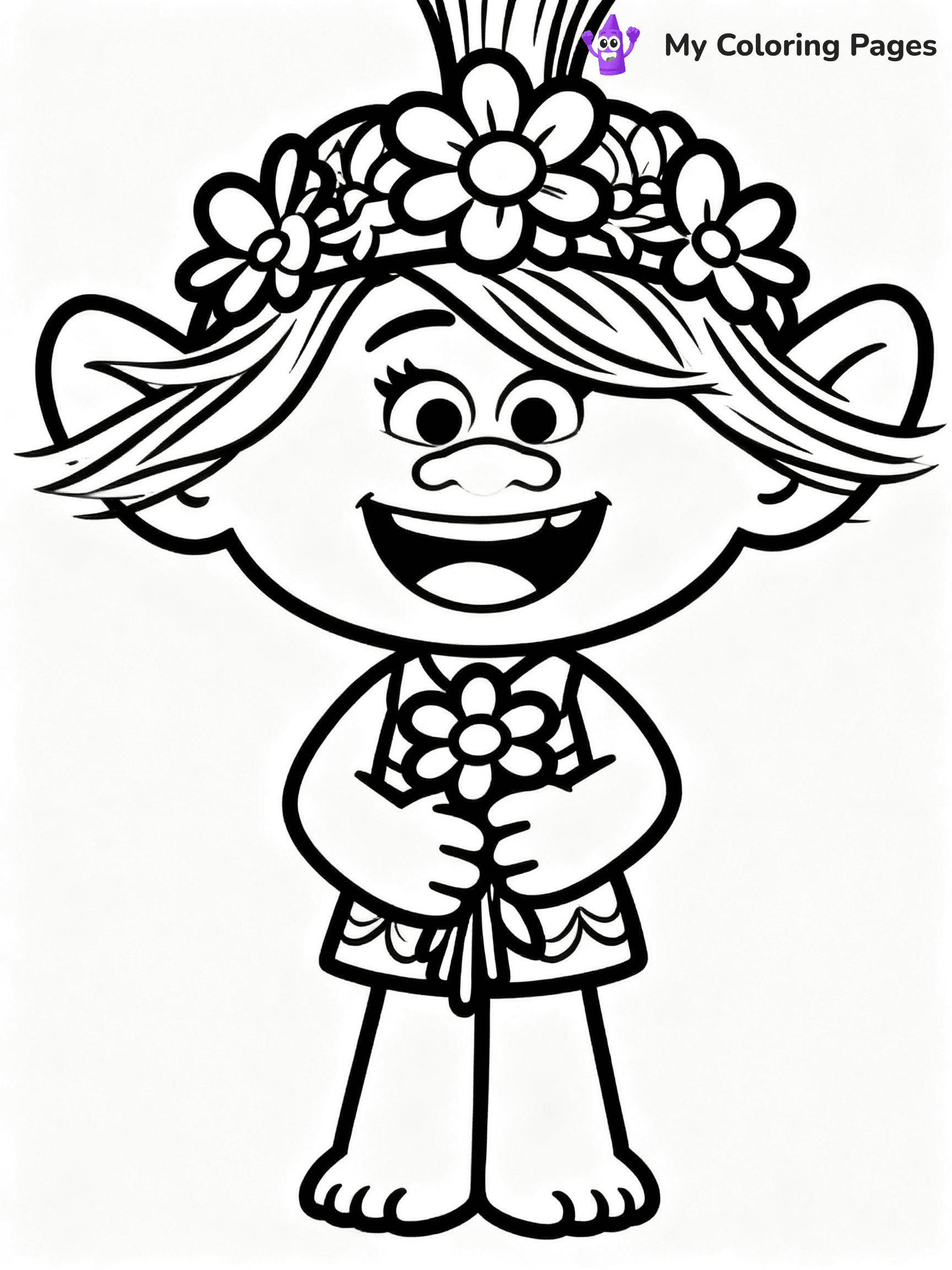 Trolls Coloring Pages - 40