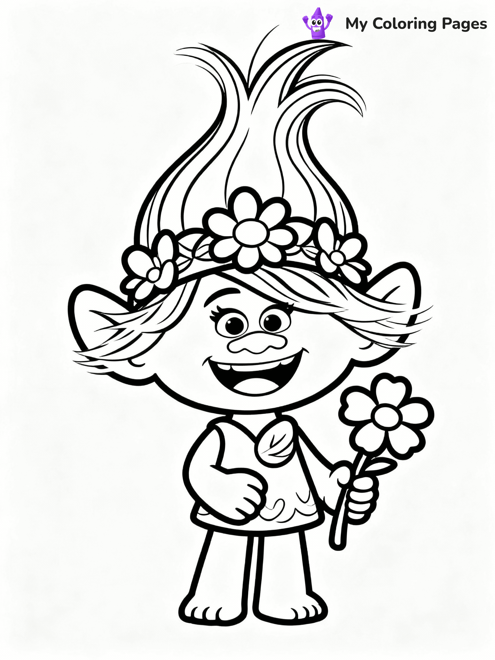 Trolls Coloring Pages - 38