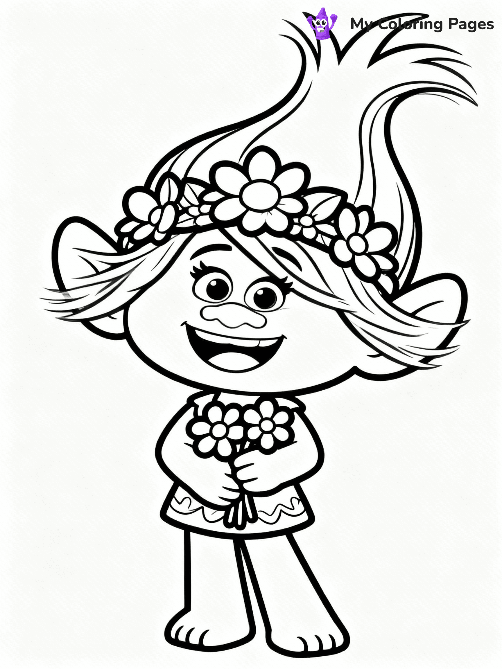 Trolls Coloring Pages - 36