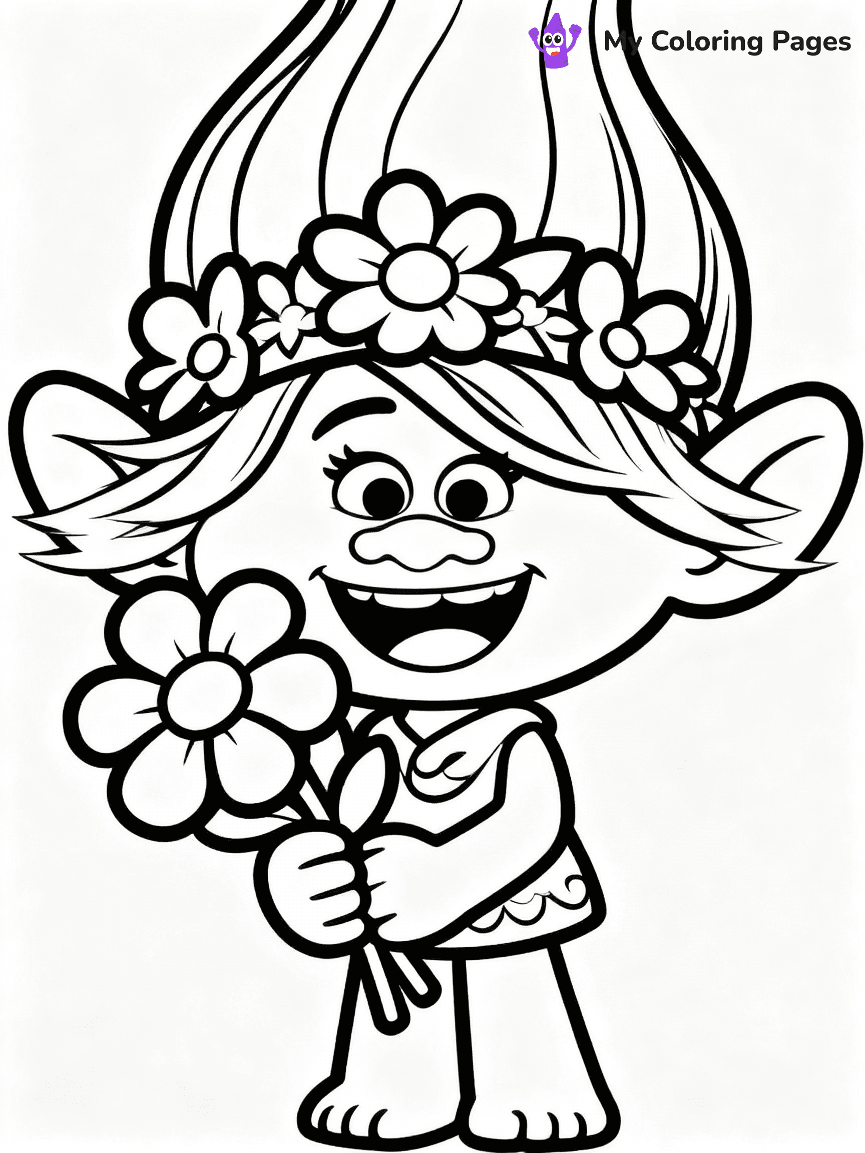 Trolls Coloring Pages - 35