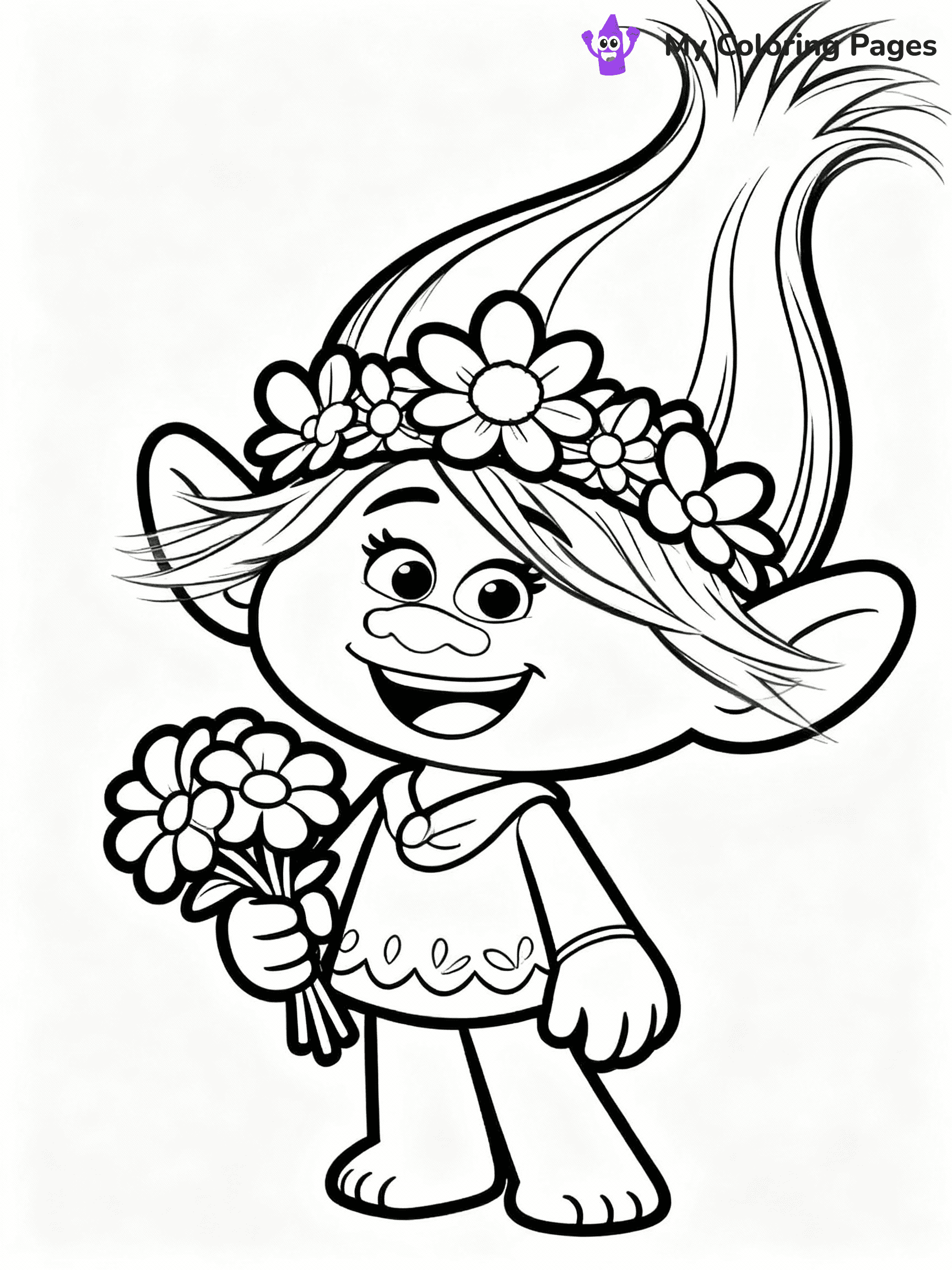 Trolls Coloring Pages - 33