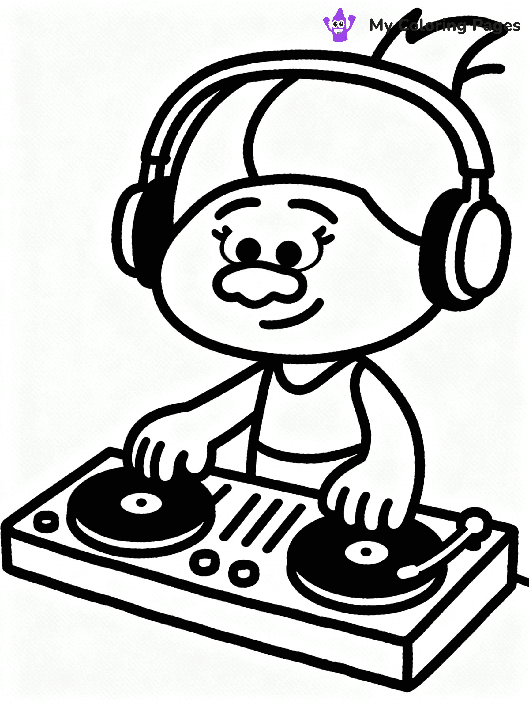 Trolls Coloring Pages - 32