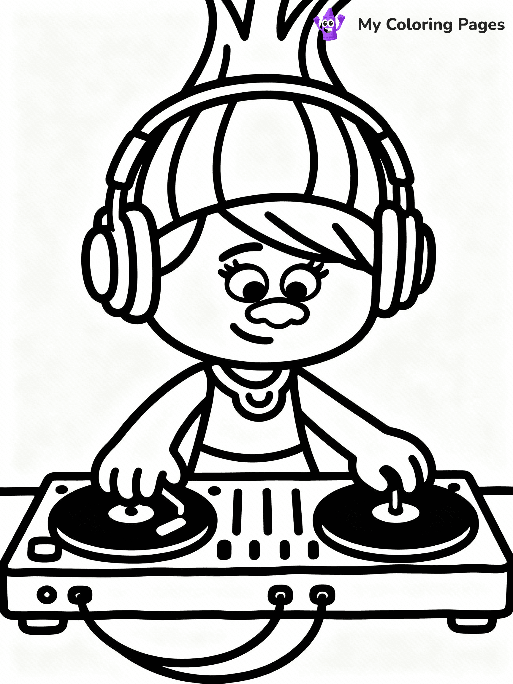 Trolls Coloring Pages - 31