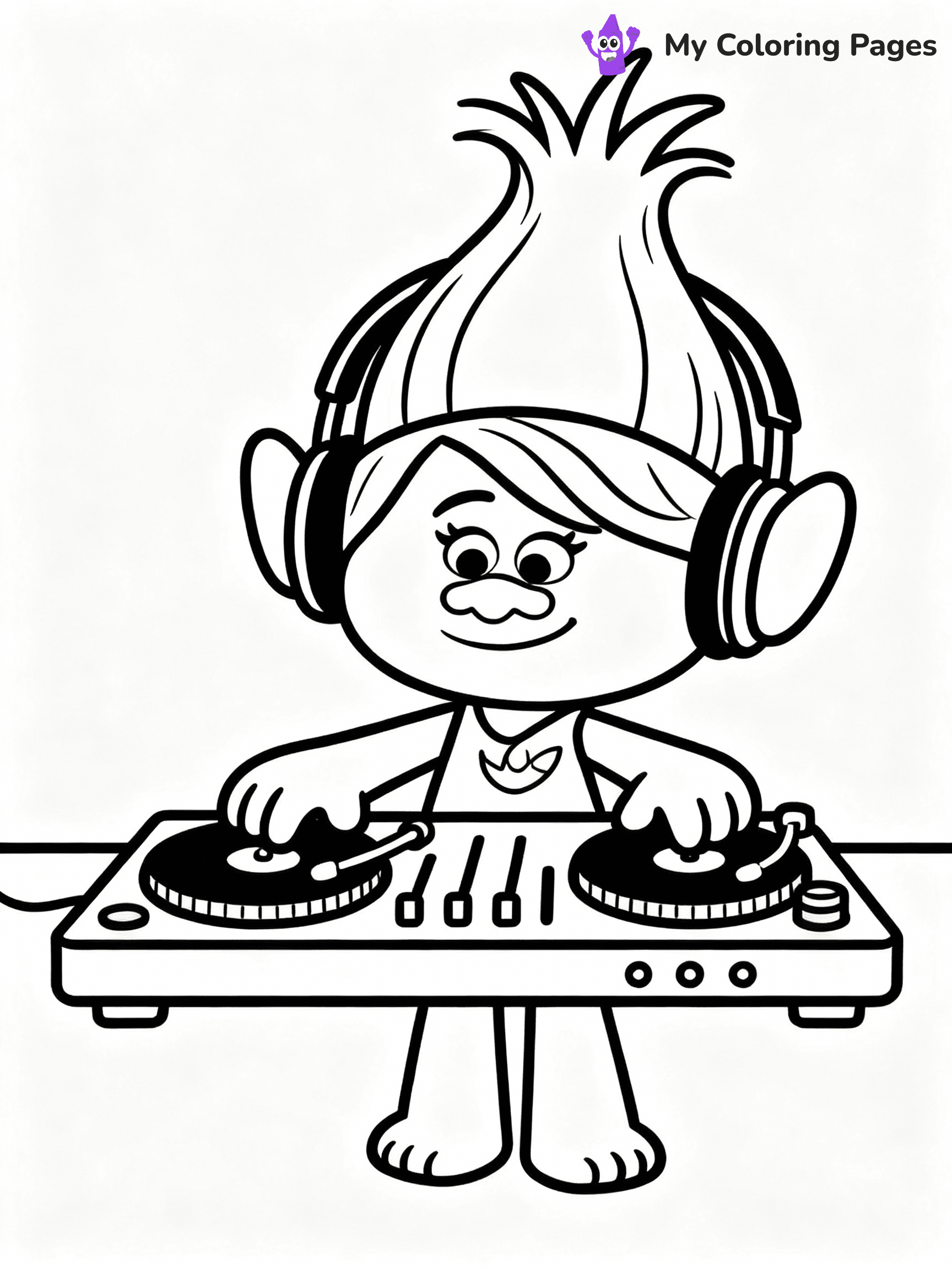 Trolls Coloring Pages - 29