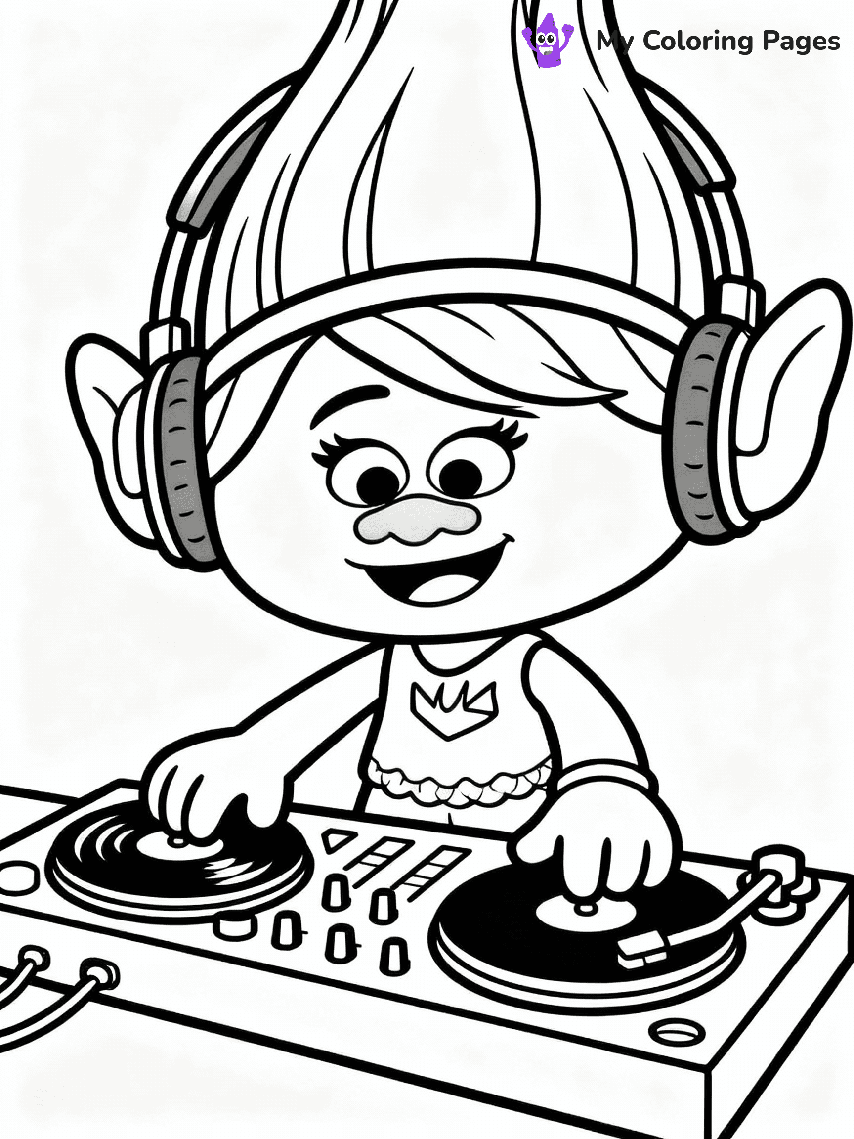 Trolls Coloring Pages - 26